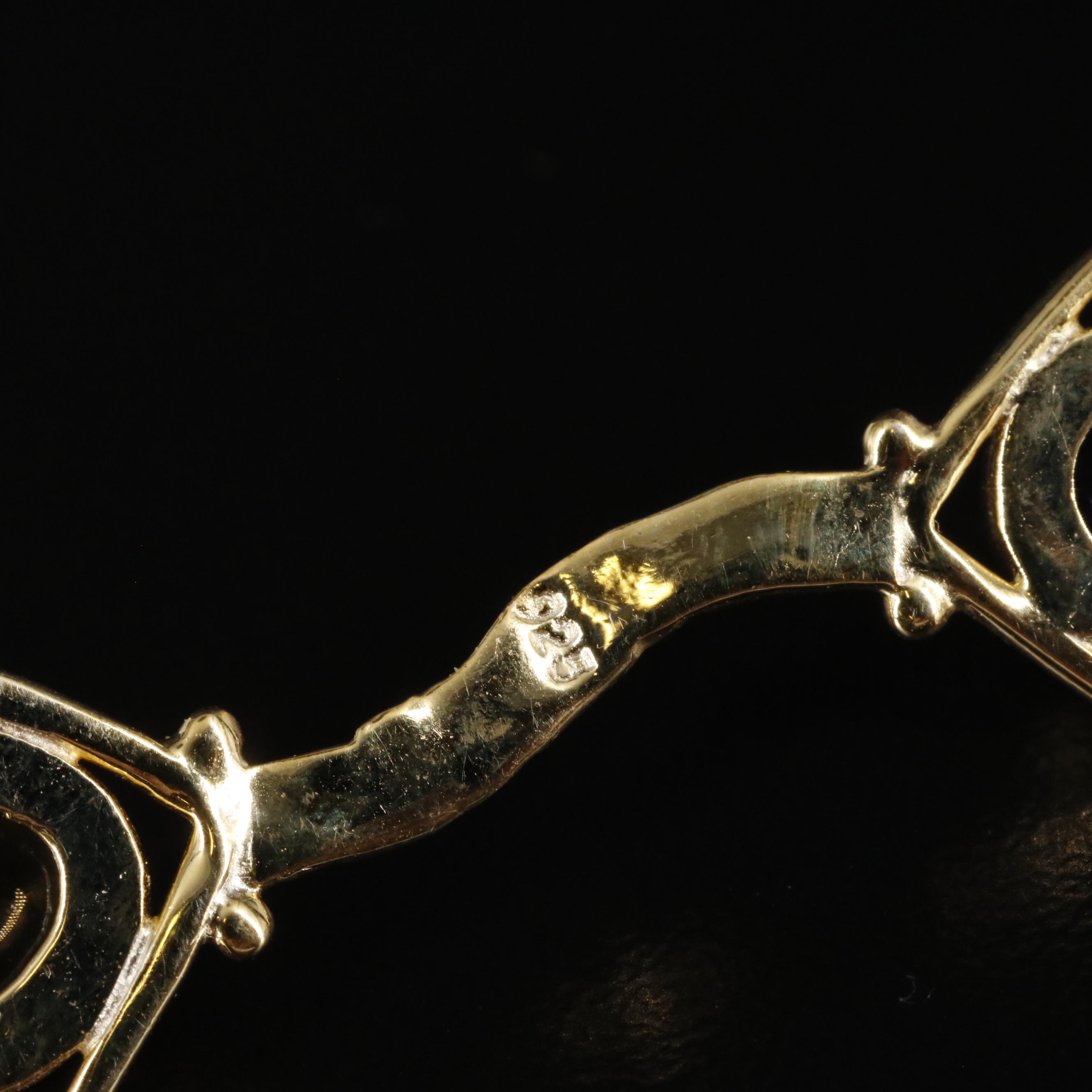 Sterling Amethyst and Citrine Dangle Earrings