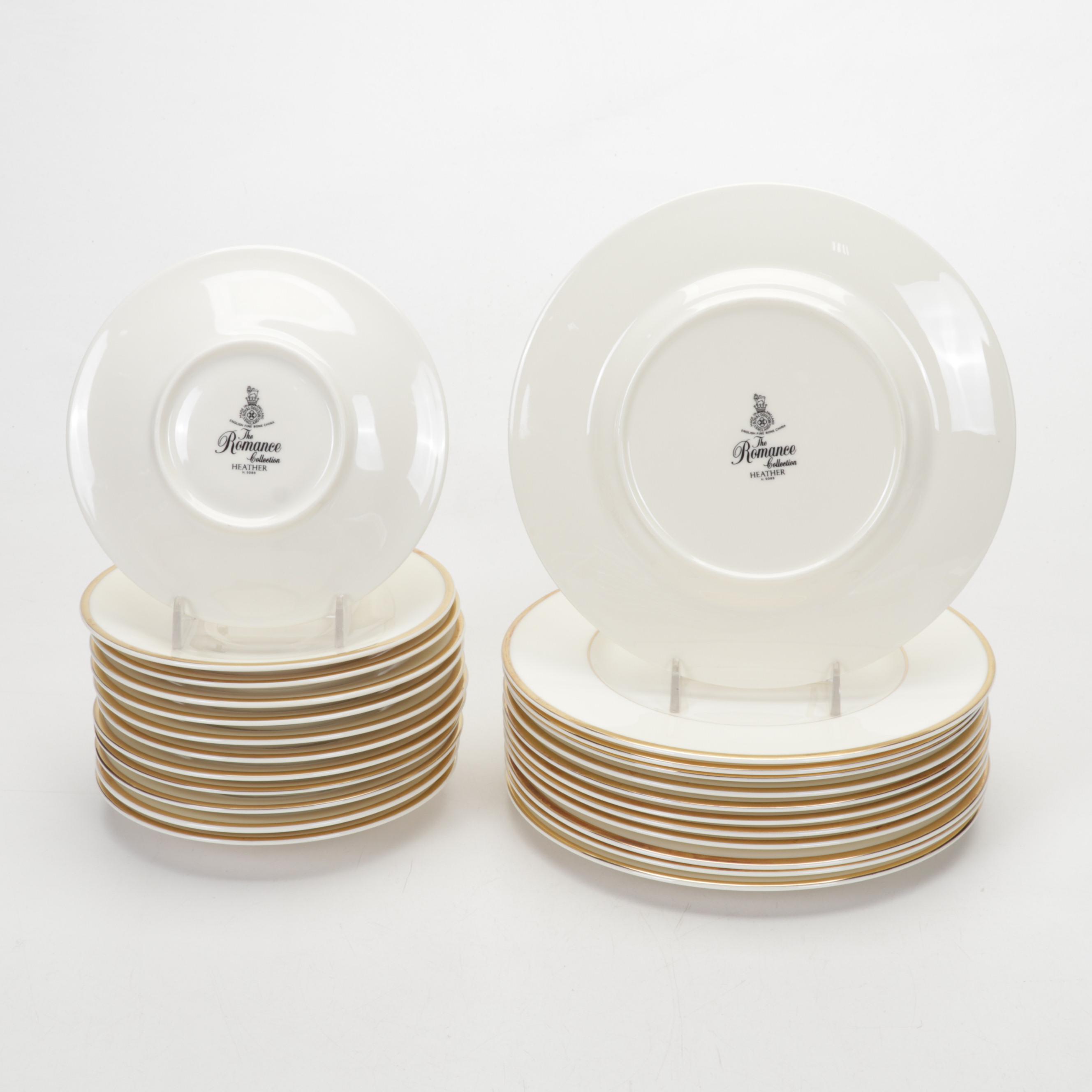 Royal Doulton Romance Collection "Heather" Bone China Dinnerware, 1984–1998