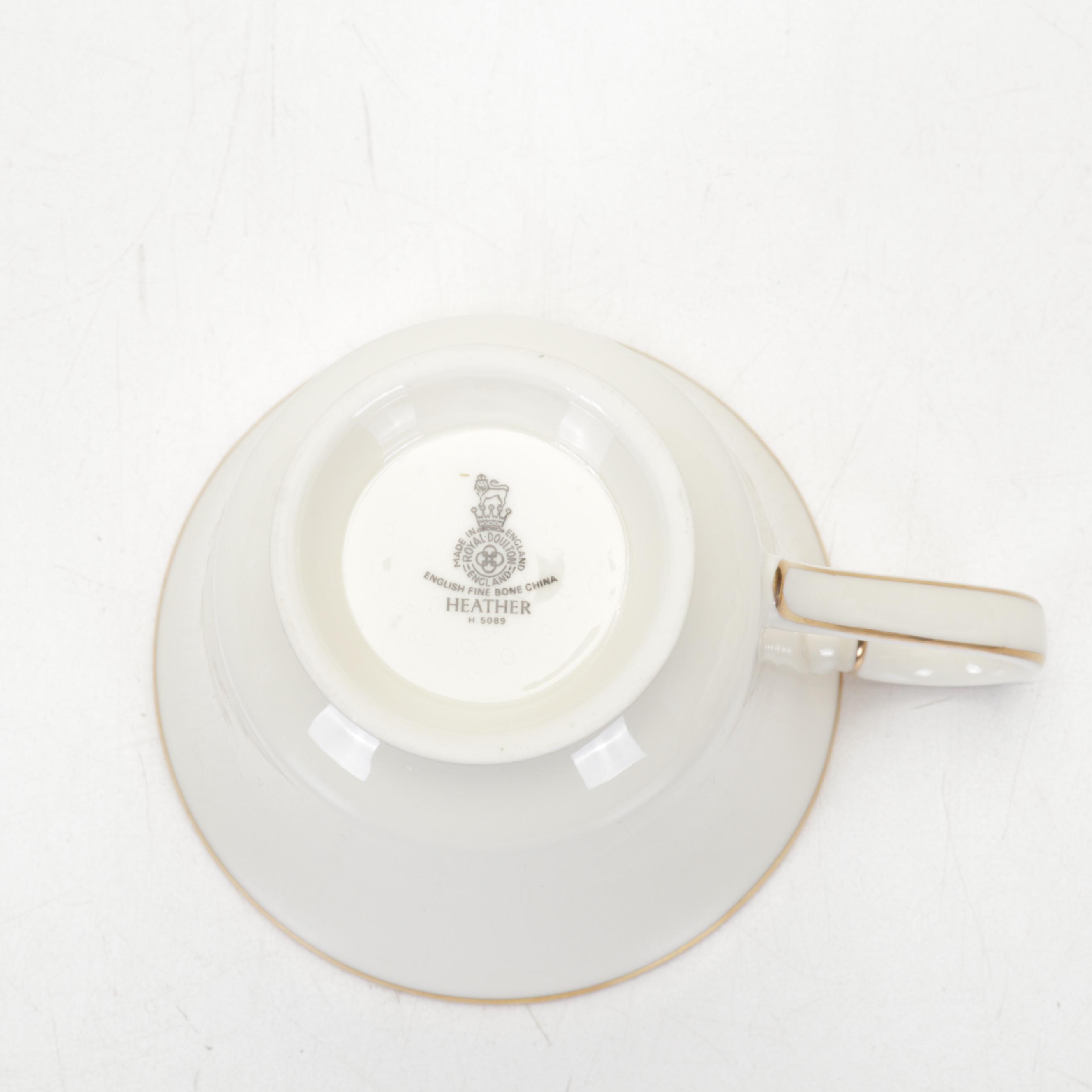 Royal Doulton Romance Collection "Heather" Bone China Dinnerware, 1984–1998
