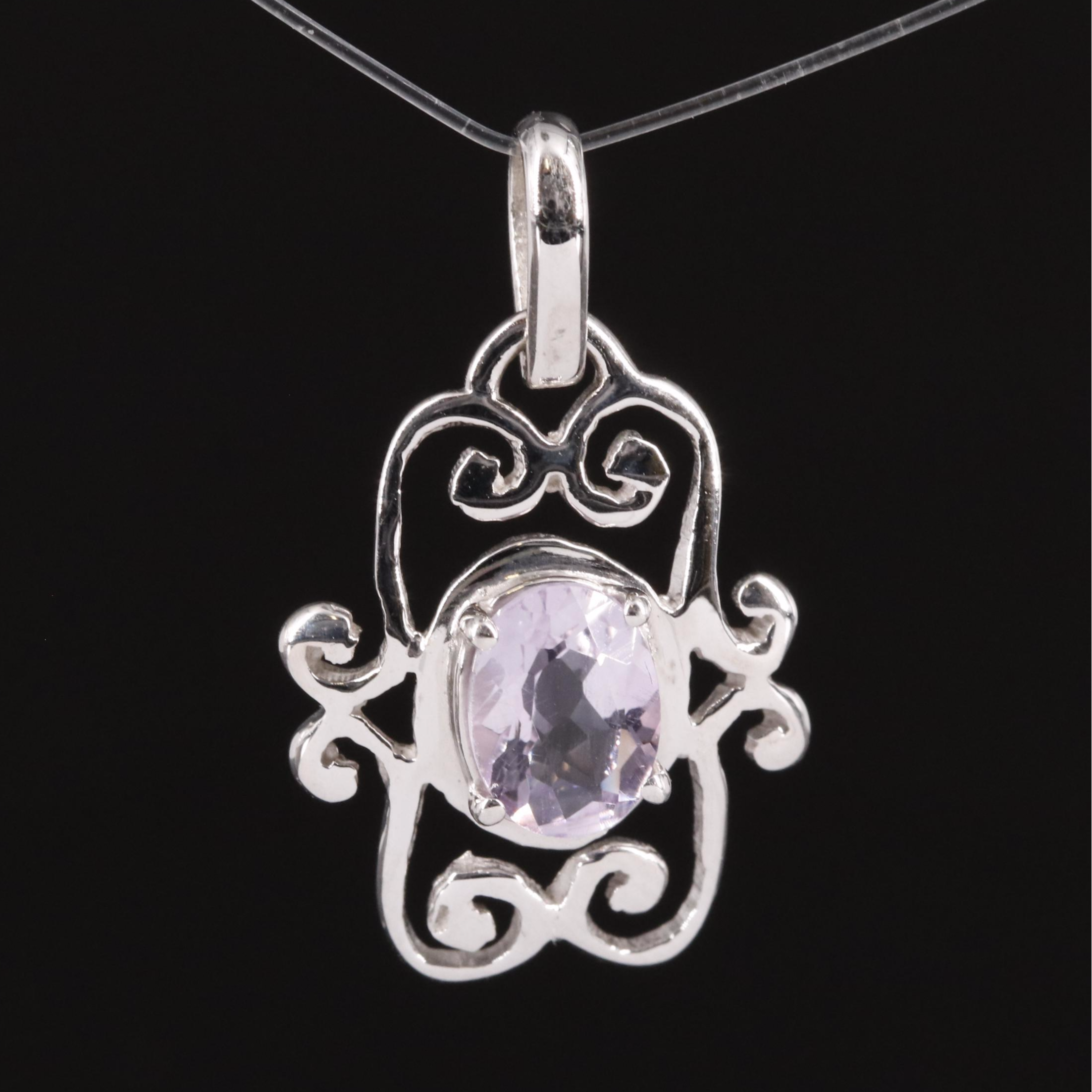 Sterling Amethyst Pendant