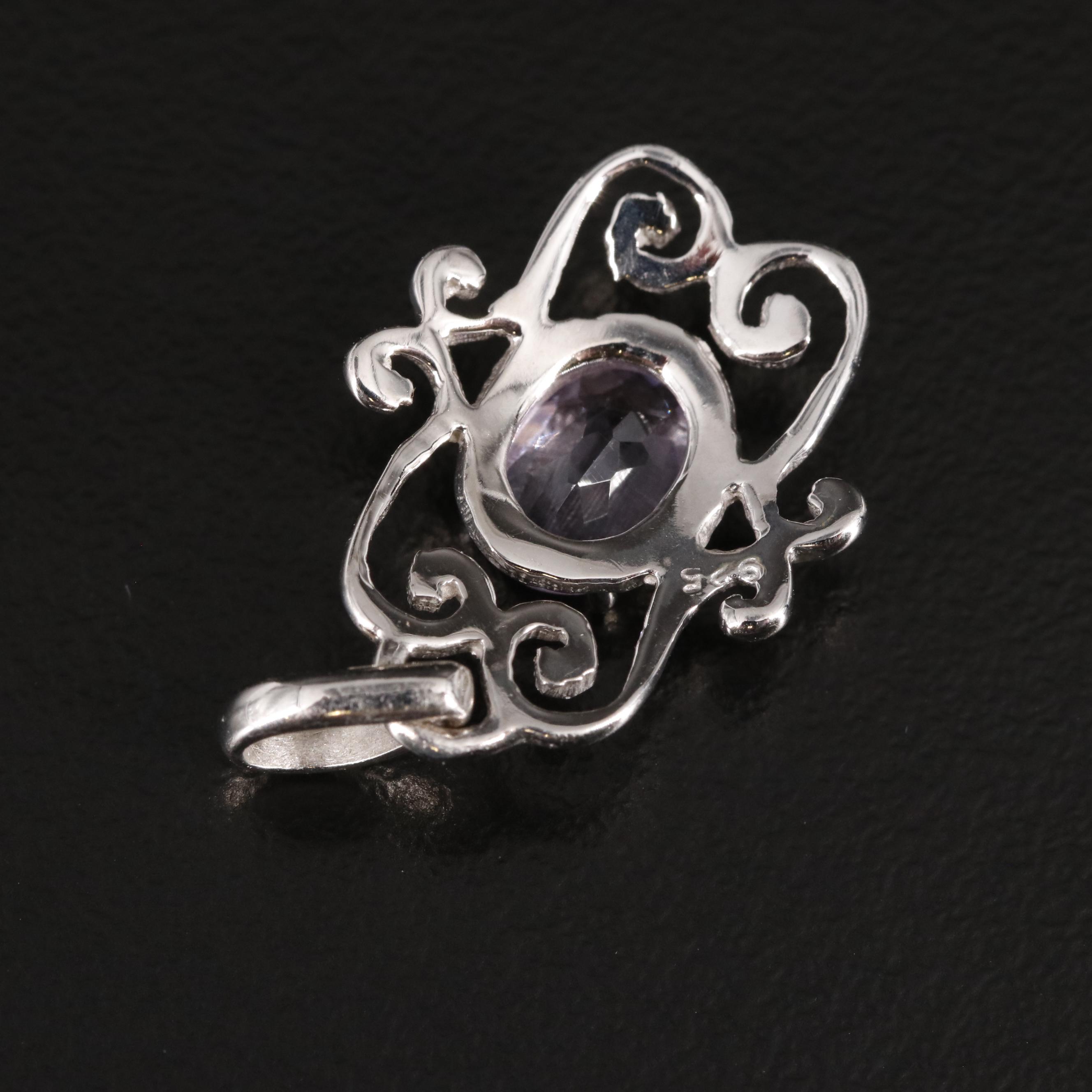 Sterling Amethyst Pendant