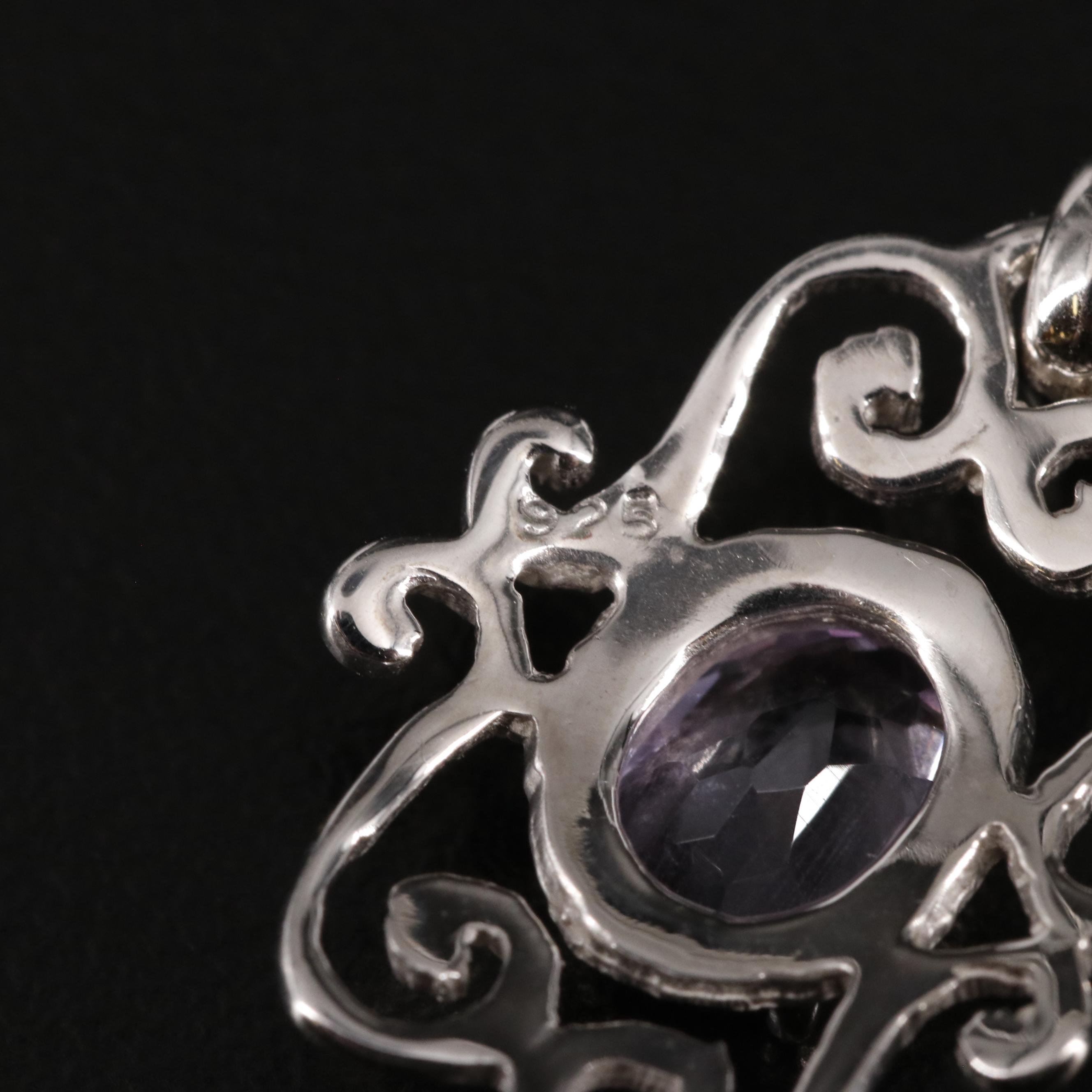Sterling Amethyst Pendant