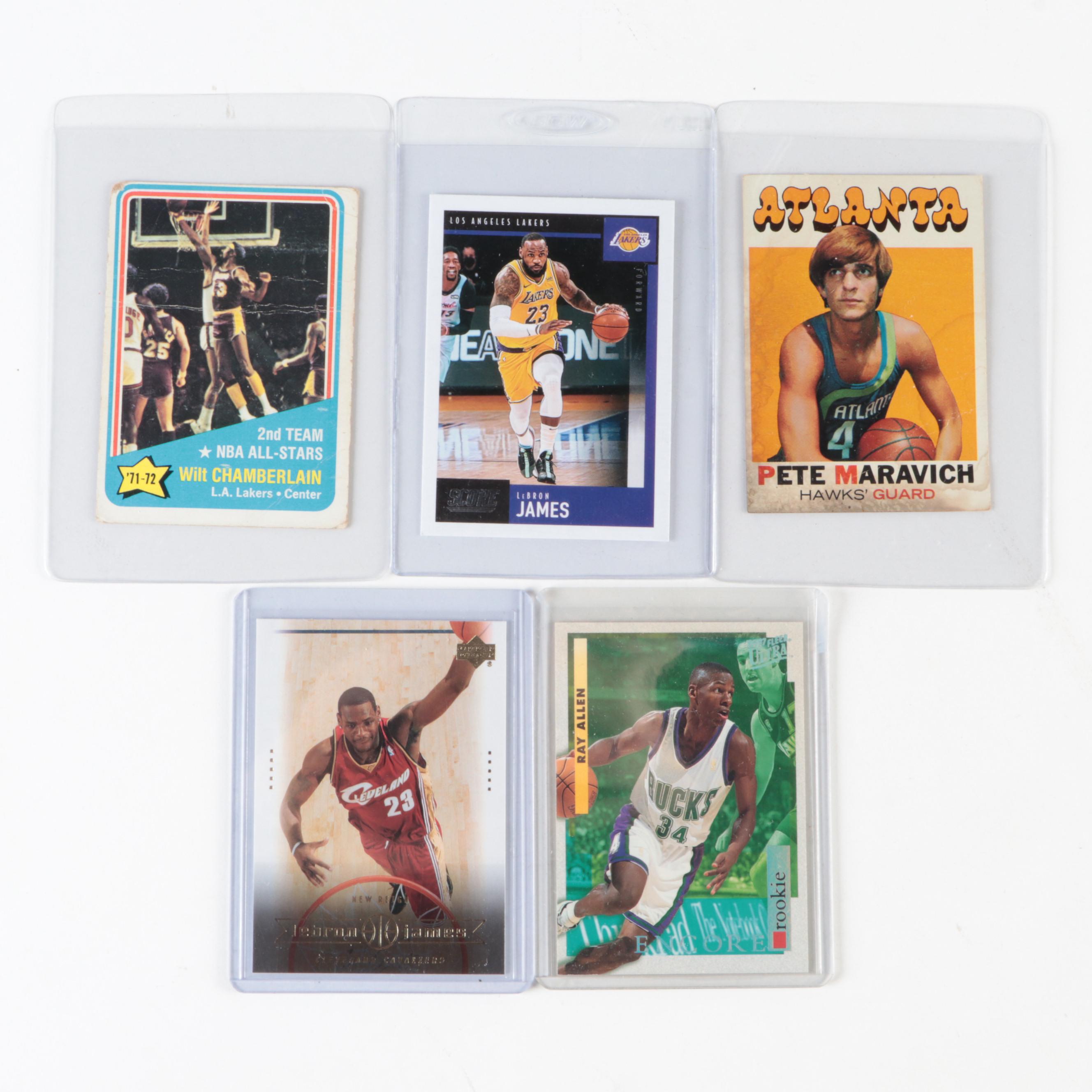 Topps, Other Basketball Cards with Chamberlain, Jordan, Wade, More, 1970s–2020s