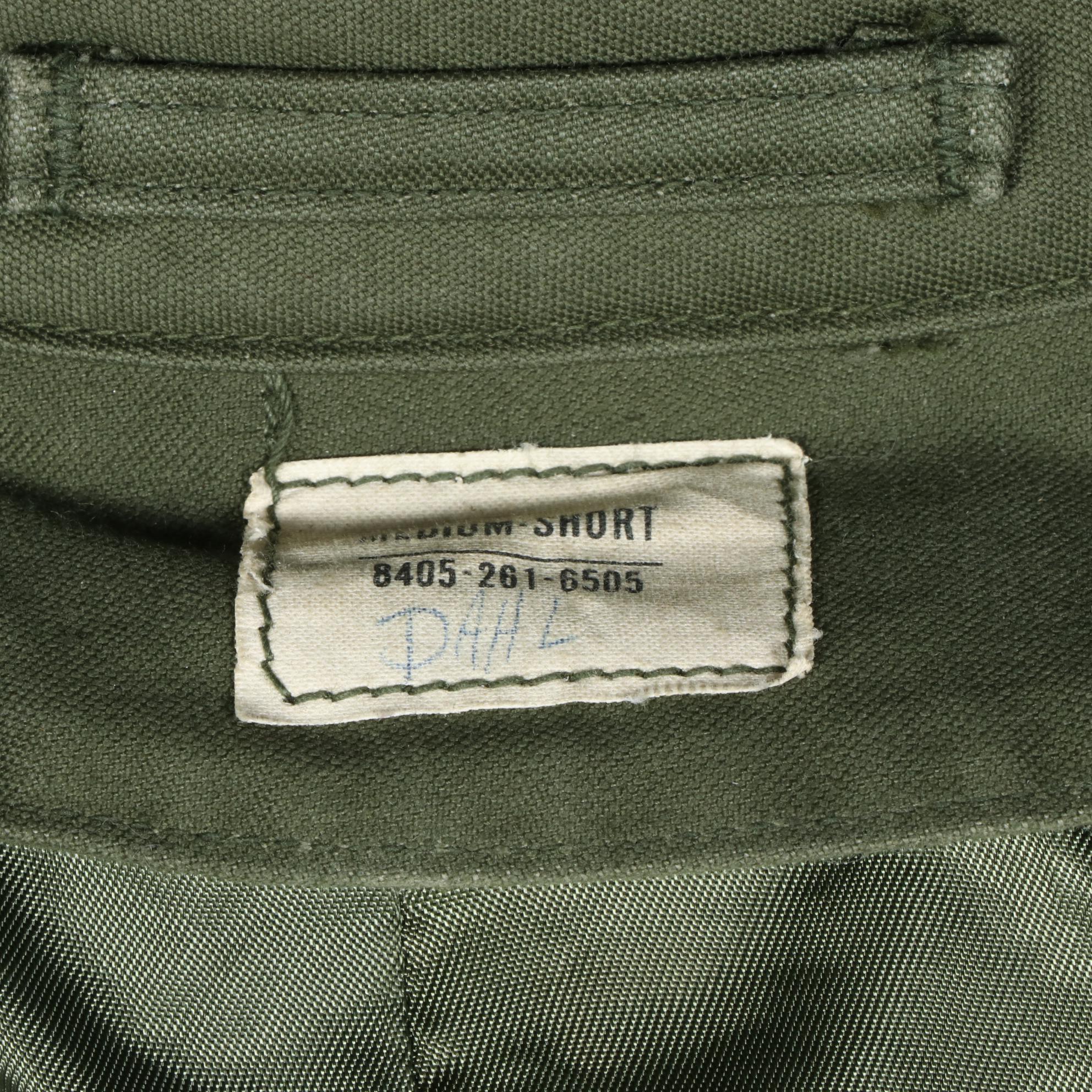 Vietnam Era U.S. Army Cotton Sateen Overcoat OG-107 with Removable Liner