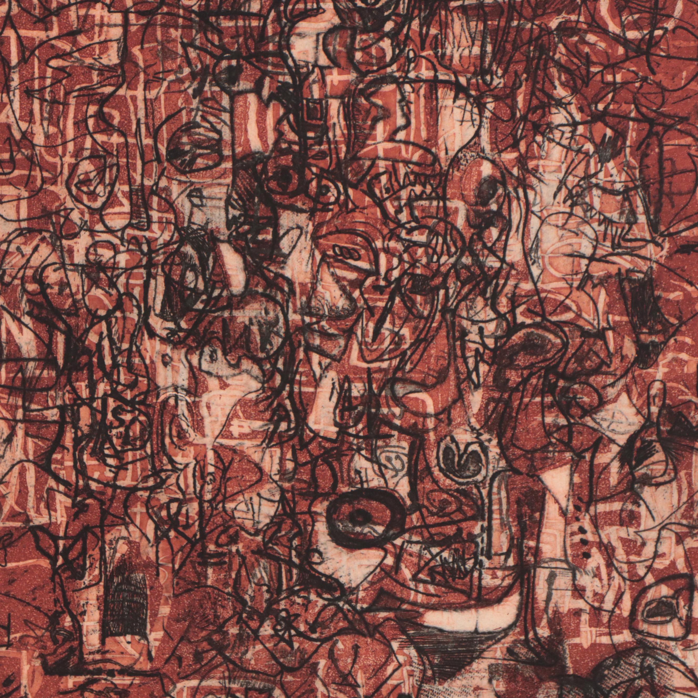 Kenneth Alvin Kerslake Etching With Aquatint "Genesis III", 2007