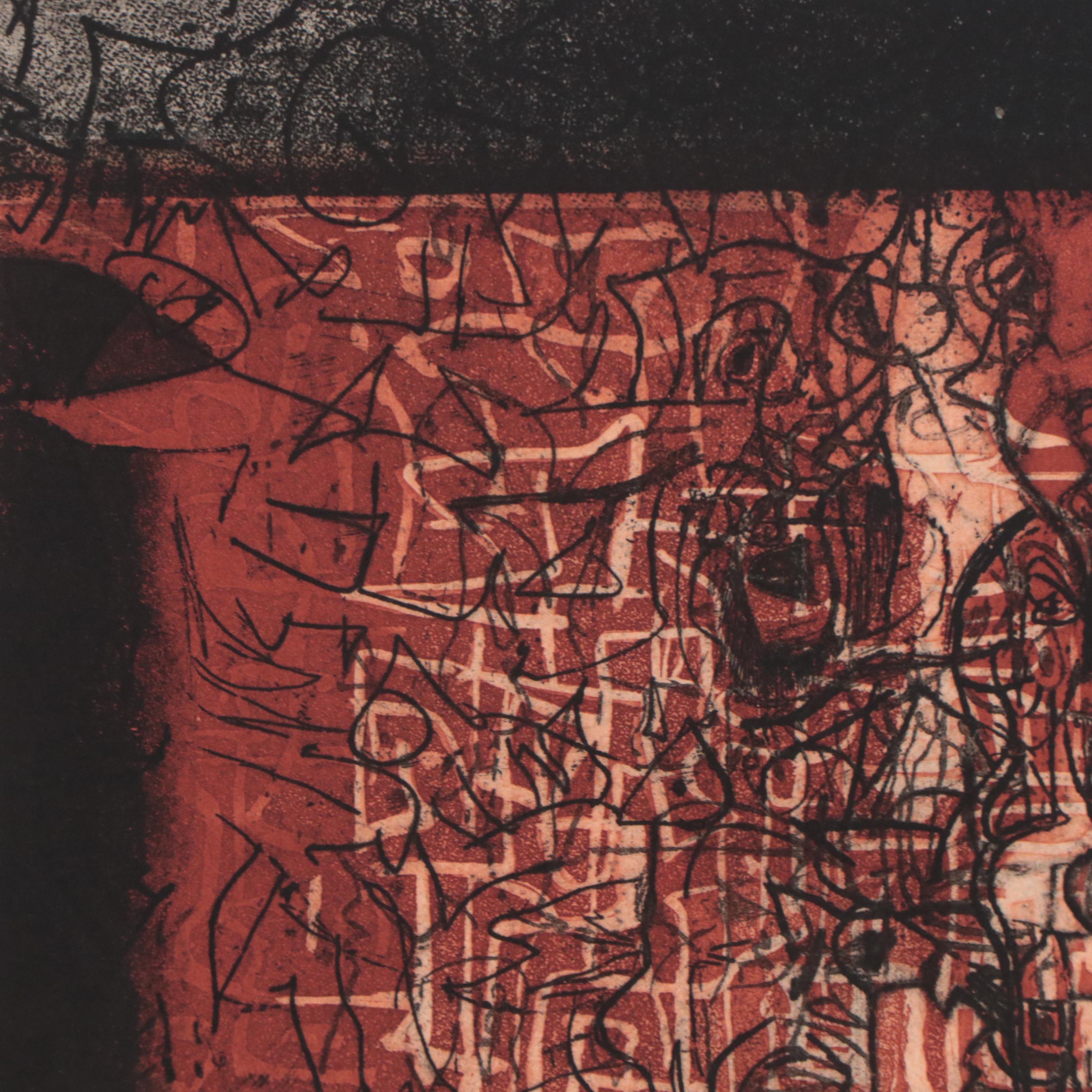 Kenneth Alvin Kerslake Etching With Aquatint "Genesis III", 2007