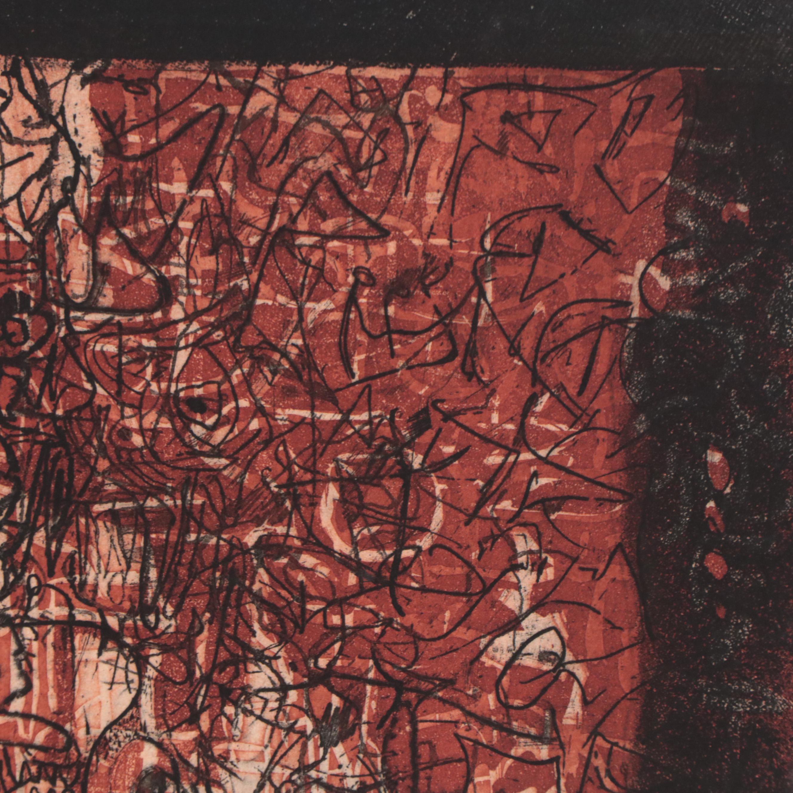 Kenneth Alvin Kerslake Etching With Aquatint "Genesis III", 2007