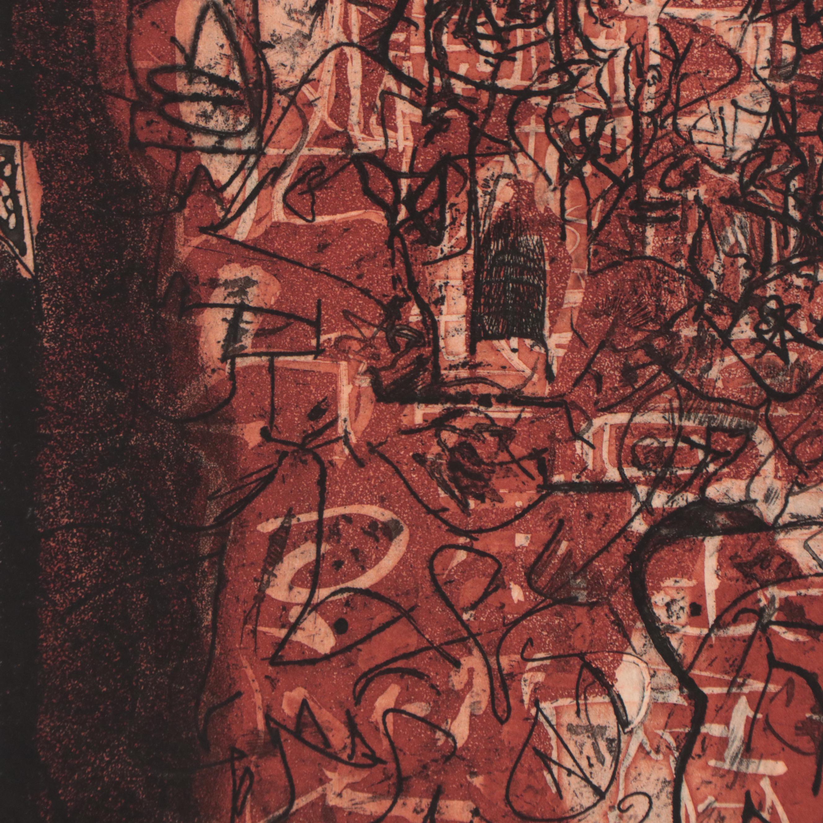 Kenneth Alvin Kerslake Etching With Aquatint "Genesis III", 2007