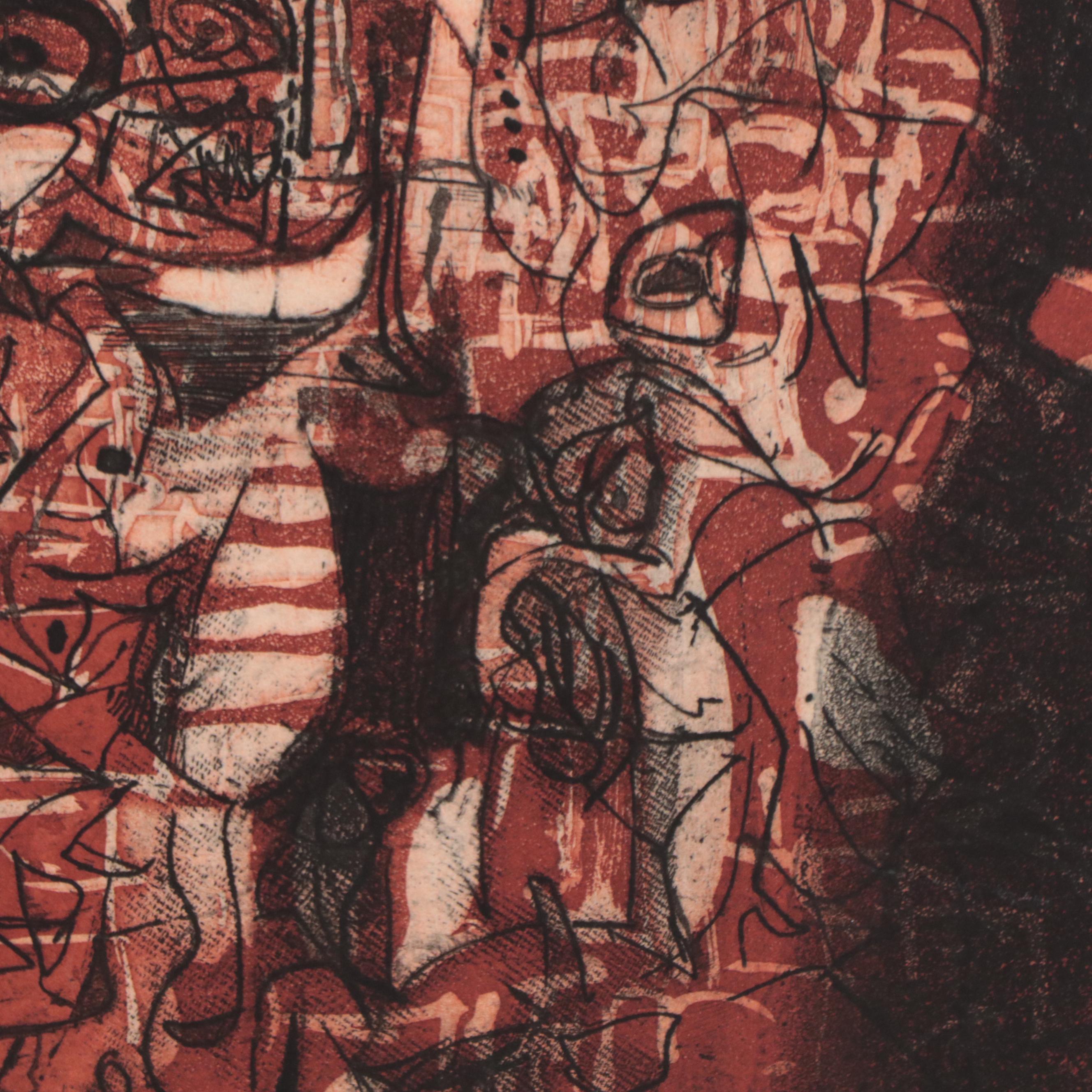 Kenneth Alvin Kerslake Etching With Aquatint "Genesis III", 2007