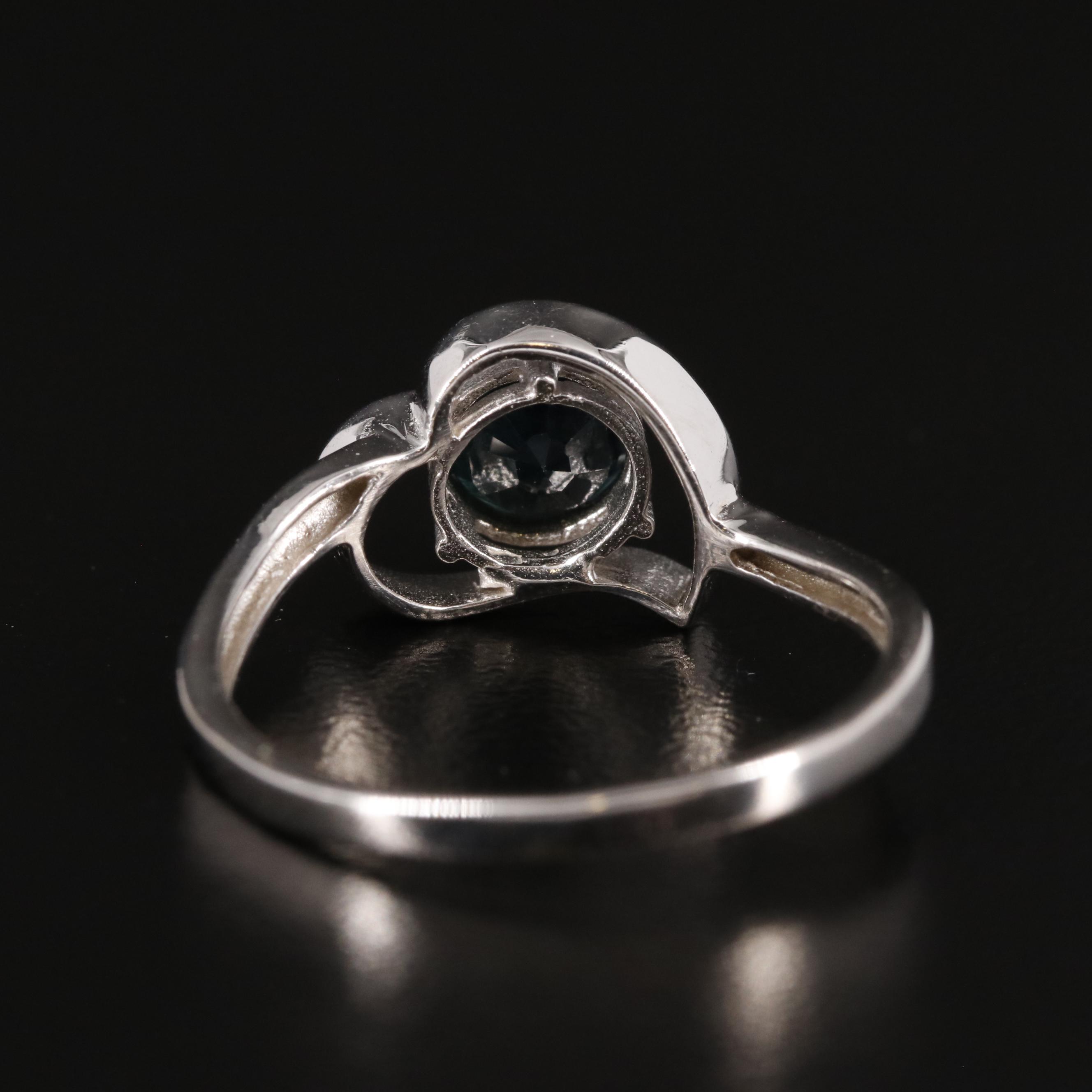 Sterling and Sapphire Ring