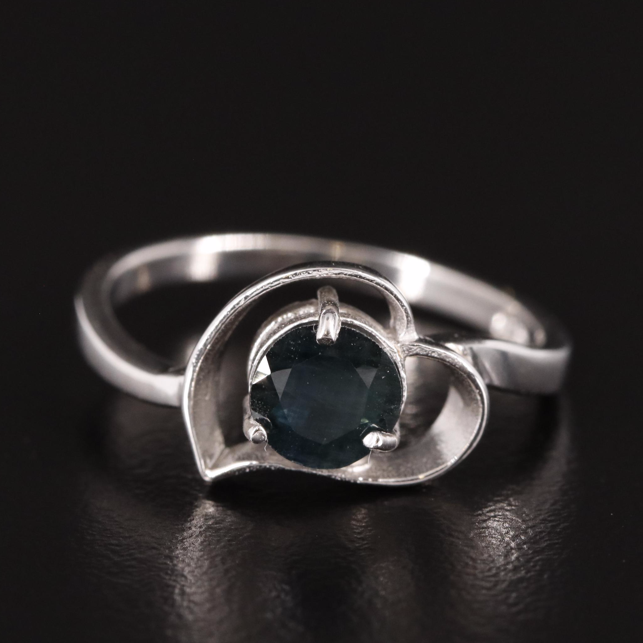 Sterling and Sapphire Ring