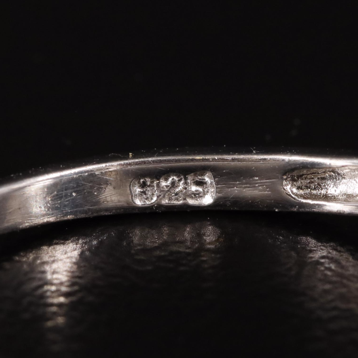 Sterling and Sapphire Ring