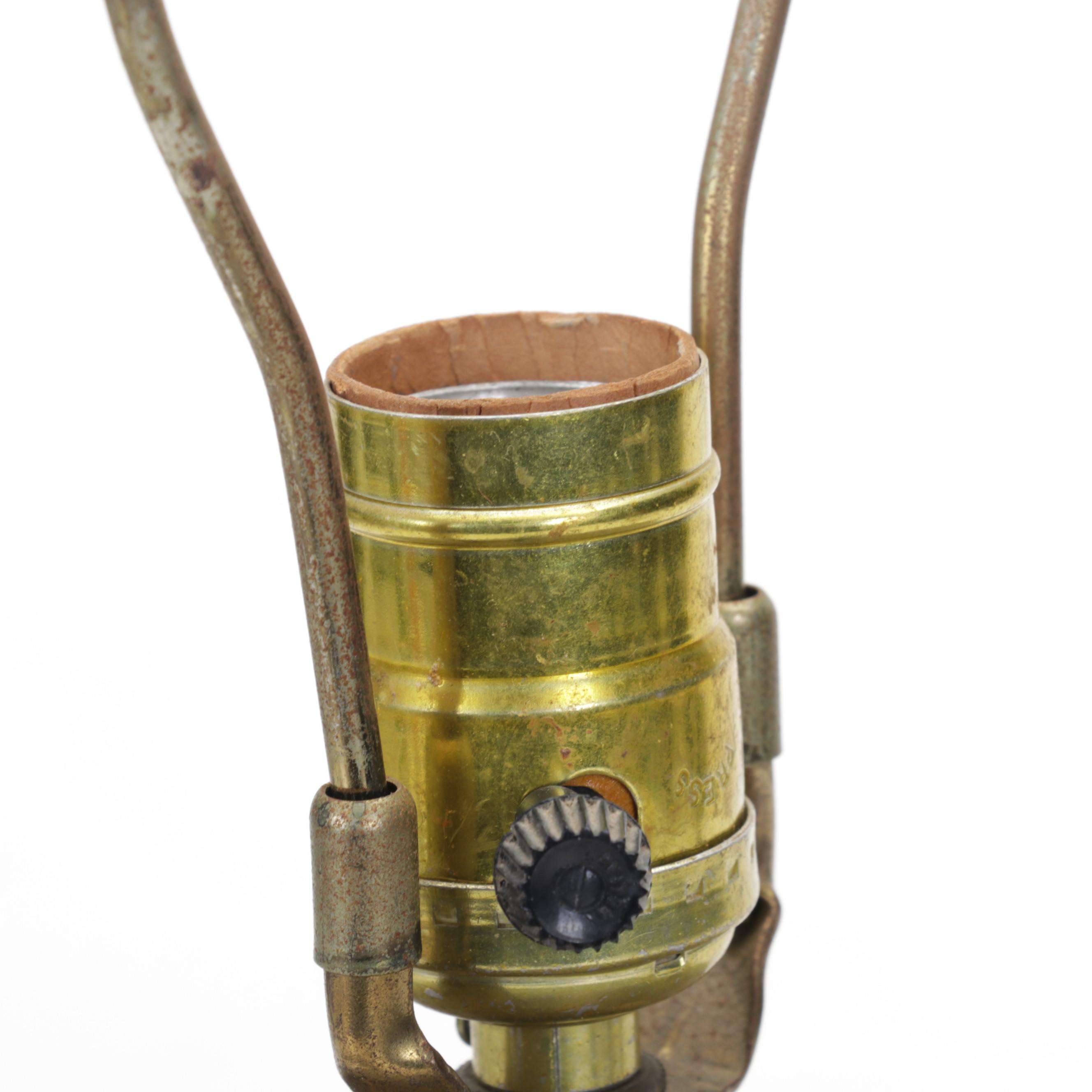 Raku-Fired Ceramic Table Lamp, Late 20th Century