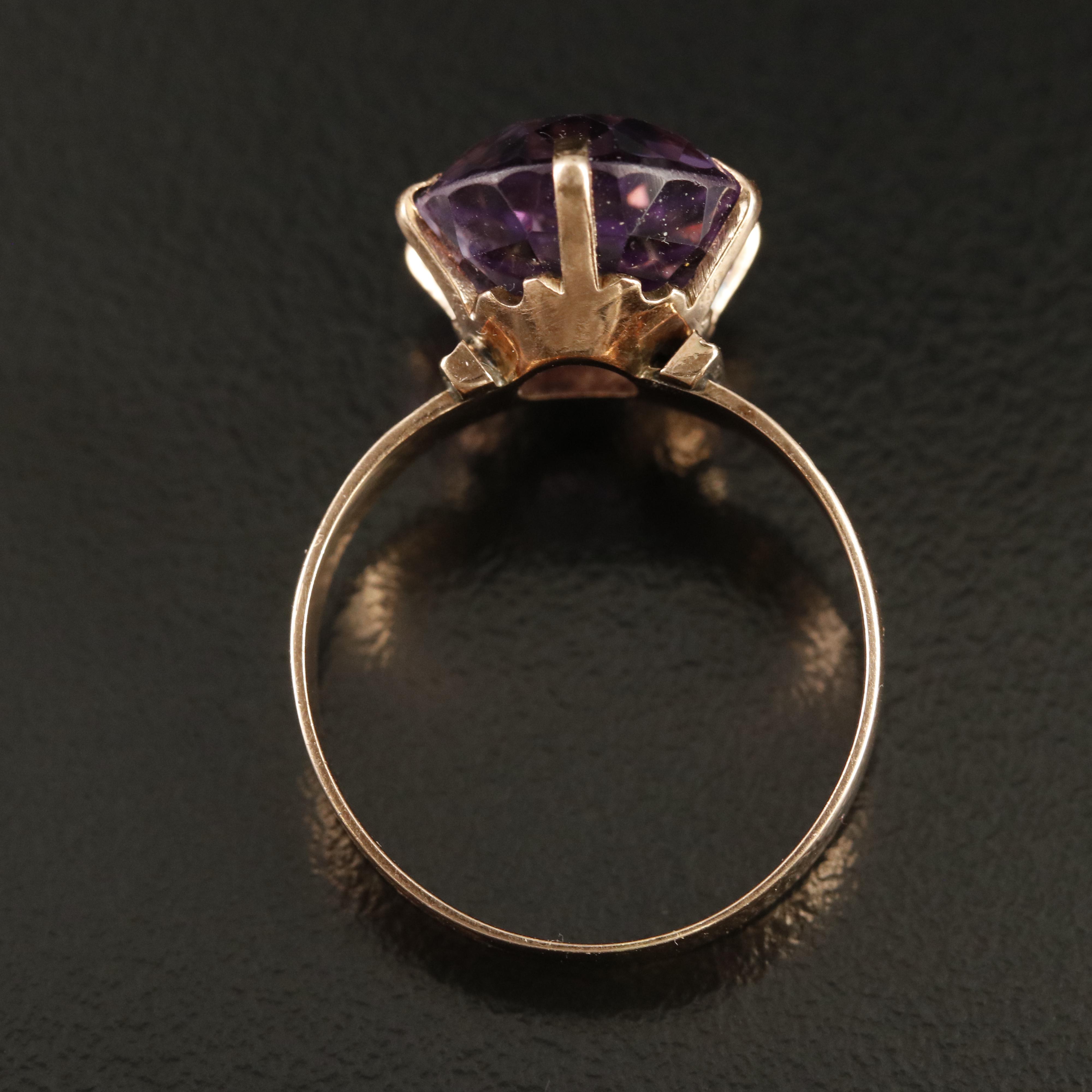 Vintage 10K Amethyst Ring