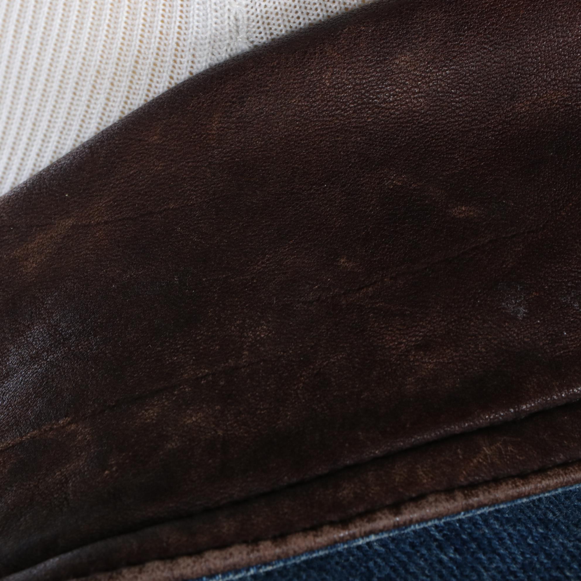 Men's Sutter & Grant Barn Coat in Denim with Leather Trim