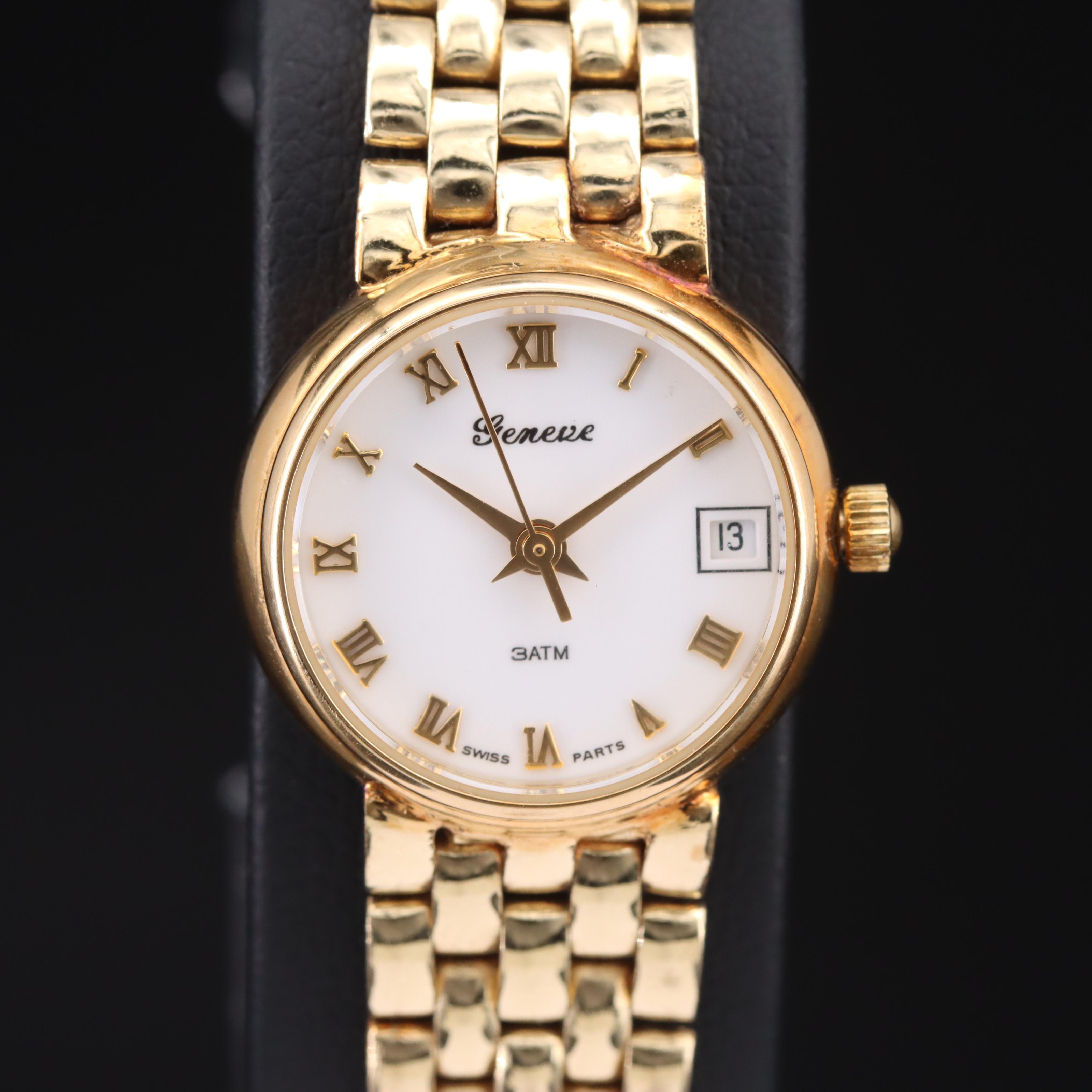 14K Swiss Geneve Quartz Watch