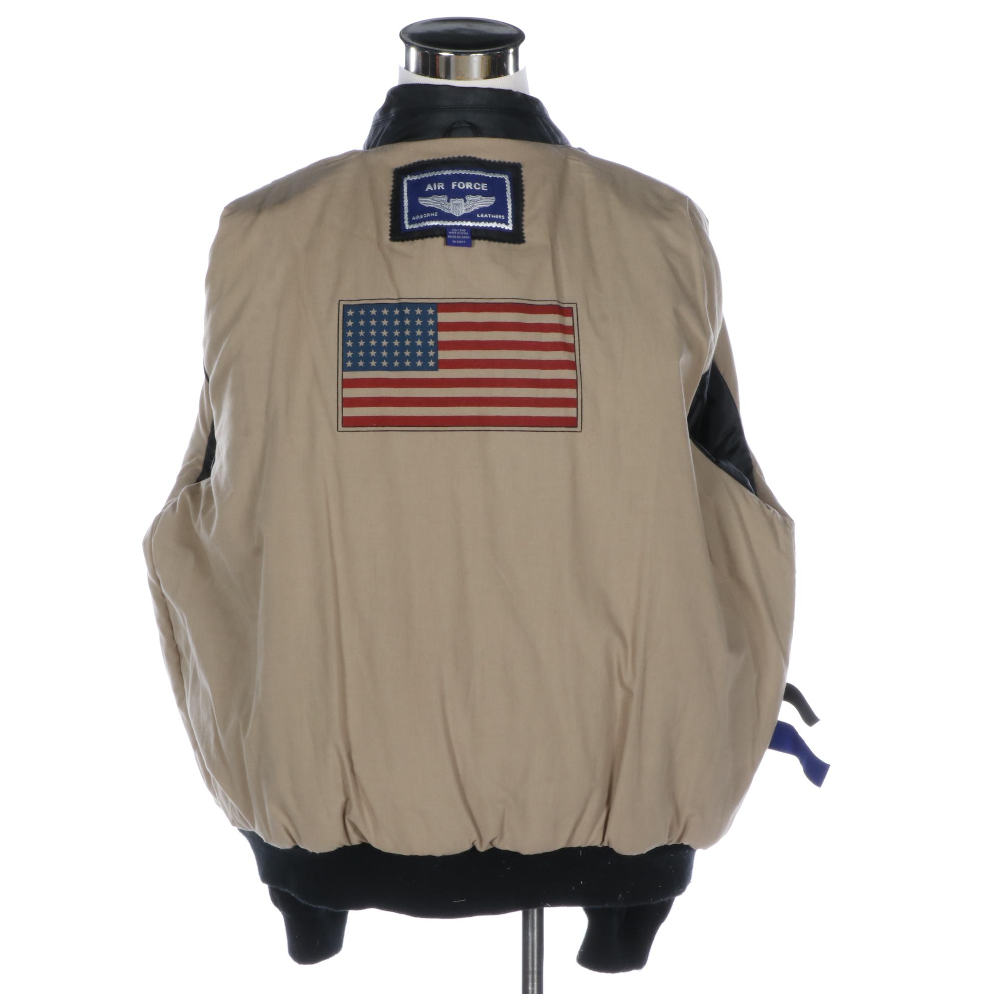 Men's Reproduction Air Force Aviator Leather Jacket