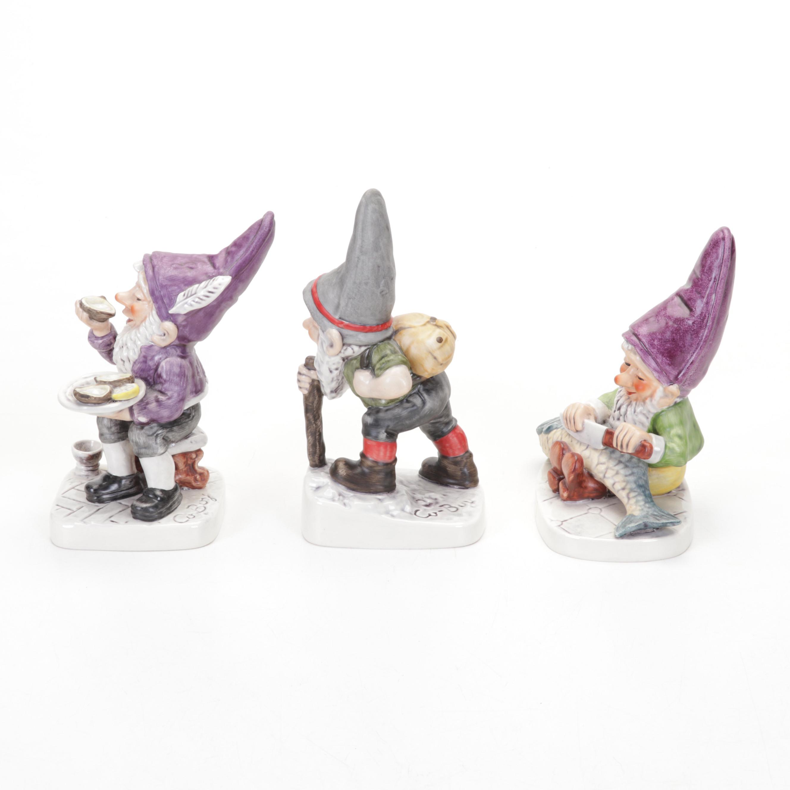 Goebel "Fips, "Monty", "Greg", "Mike" and "Porz" Porcelain Co-Boy Figurines