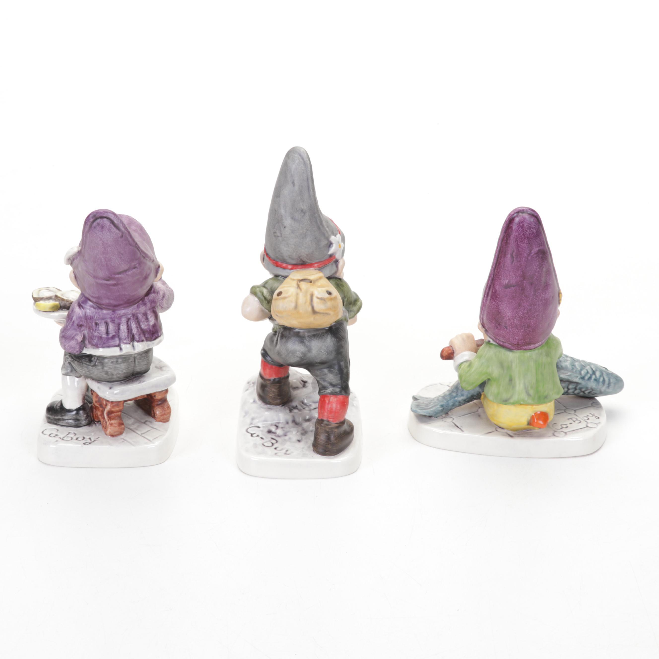 Goebel "Fips, "Monty", "Greg", "Mike" and "Porz" Porcelain Co-Boy Figurines