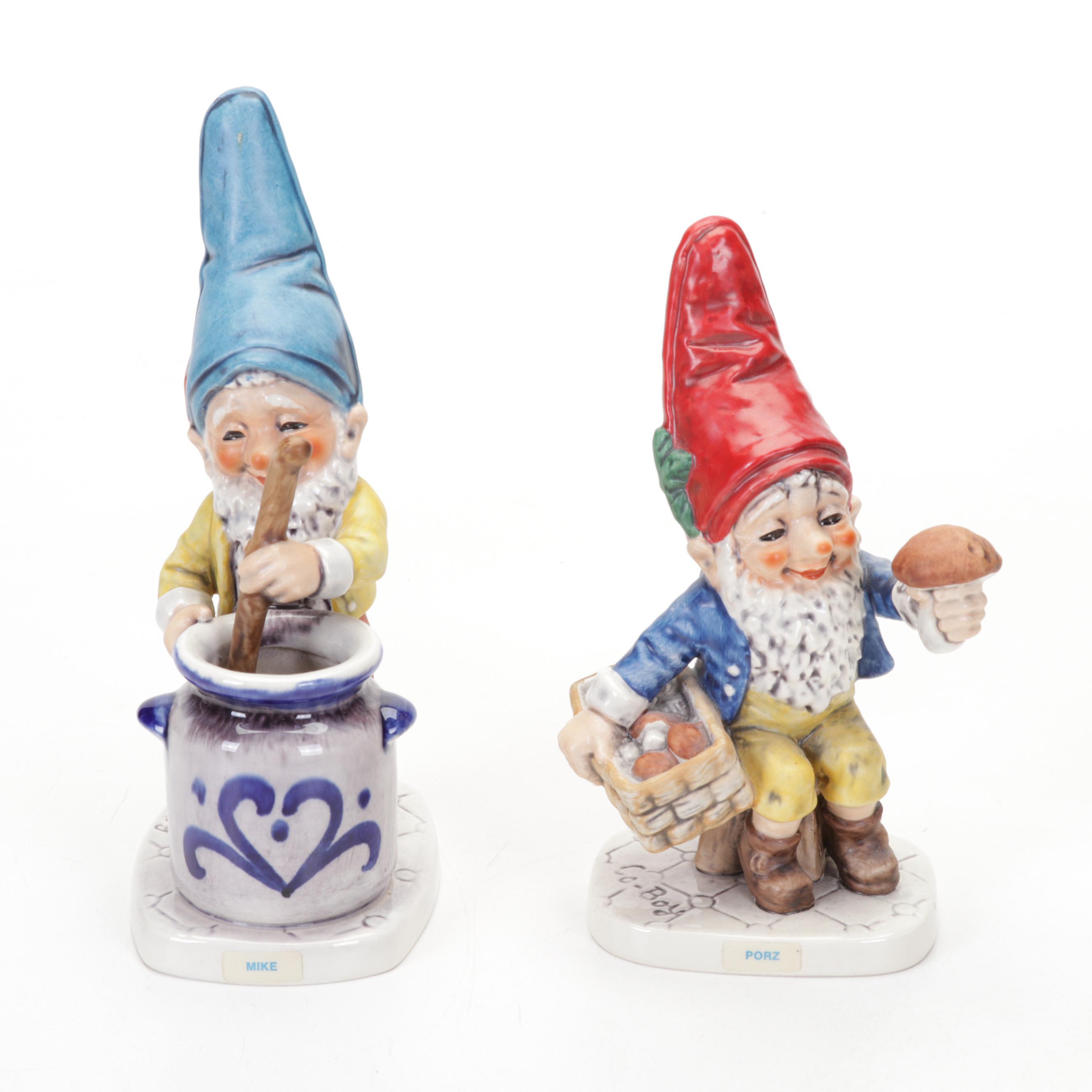 Goebel "Fips, "Monty", "Greg", "Mike" and "Porz" Porcelain Co-Boy Figurines