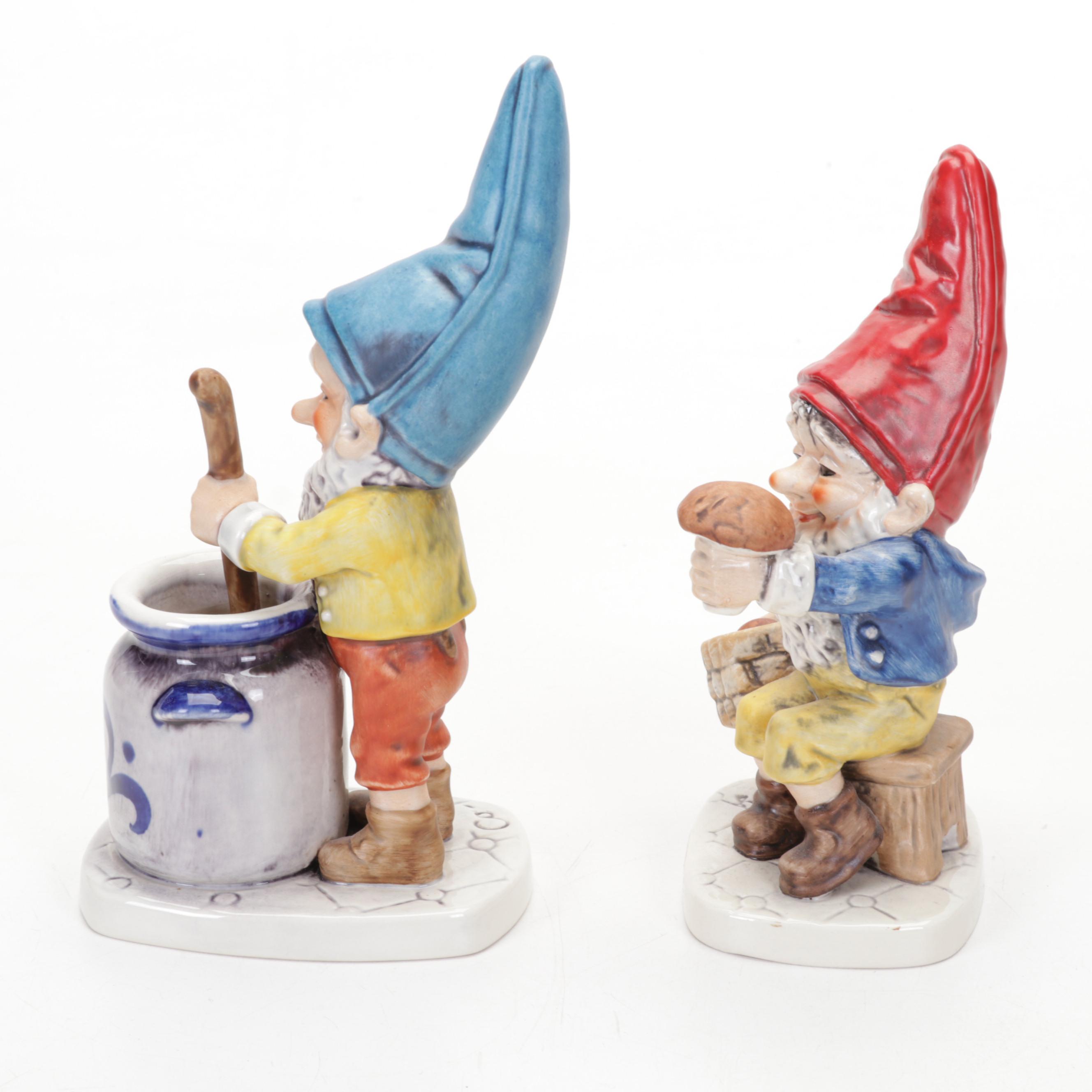 Goebel "Fips, "Monty", "Greg", "Mike" and "Porz" Porcelain Co-Boy Figurines