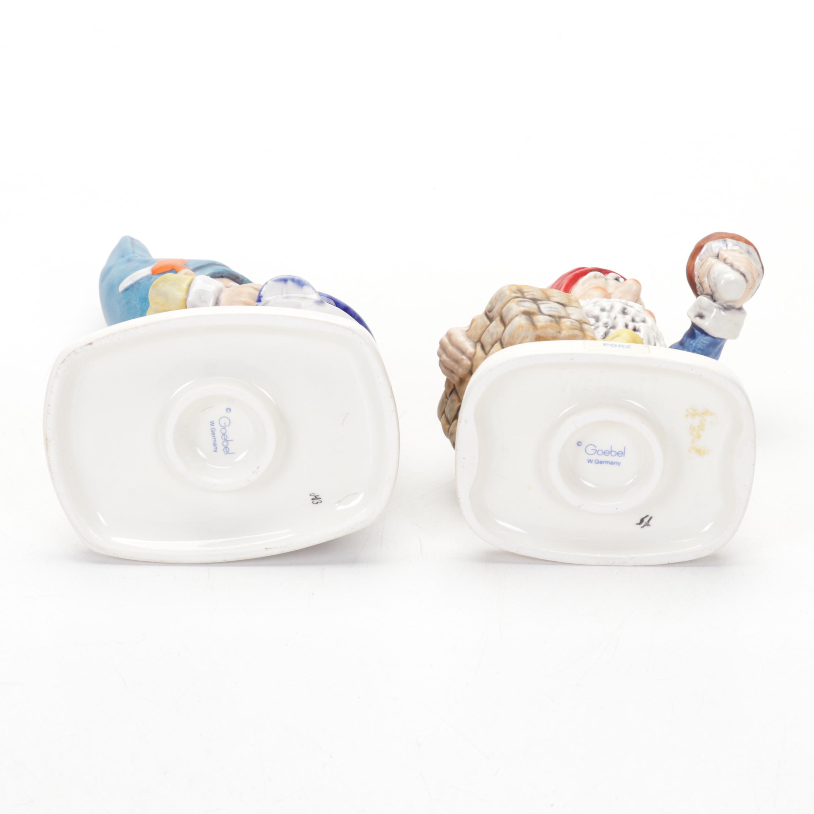 Goebel "Fips, "Monty", "Greg", "Mike" and "Porz" Porcelain Co-Boy Figurines