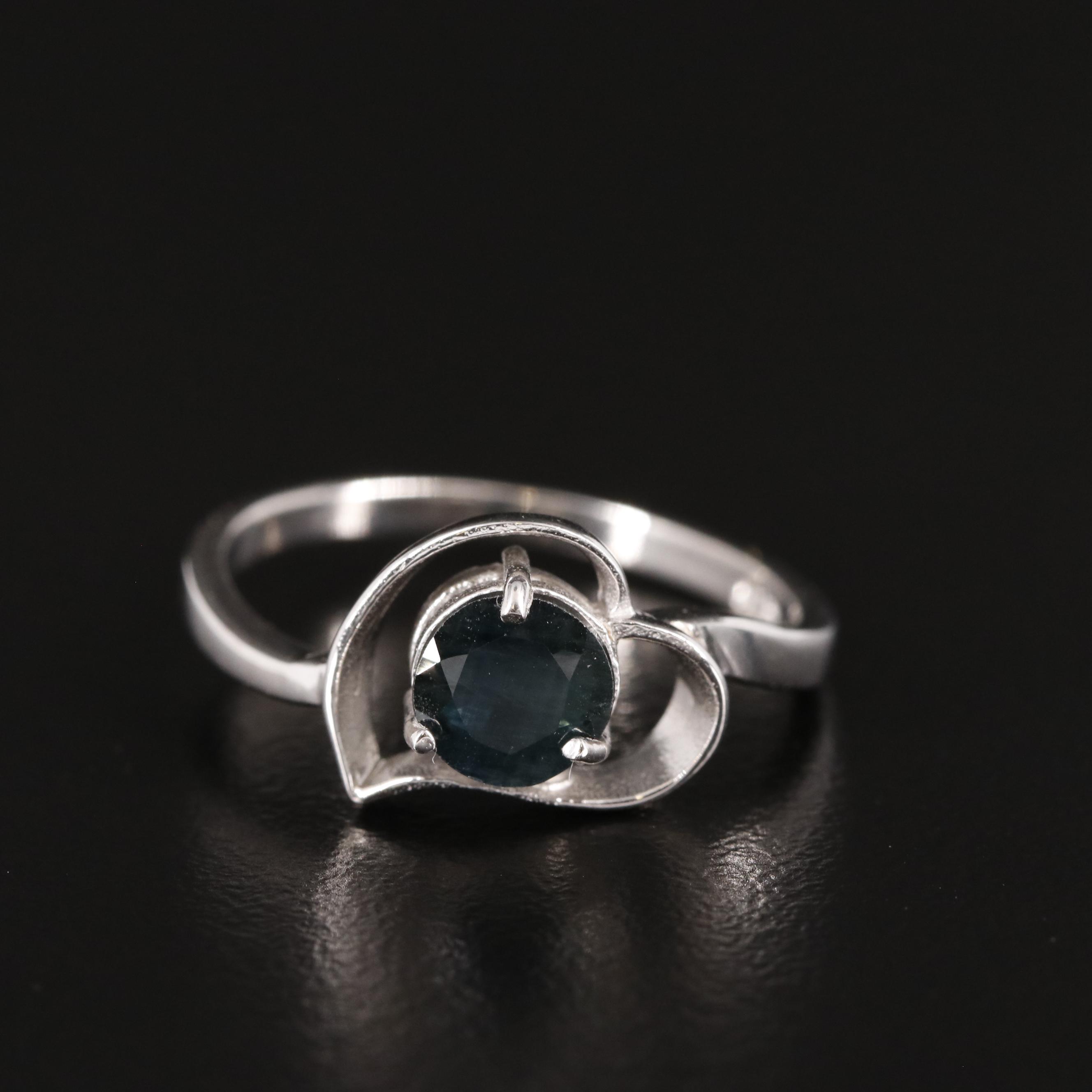 Sterling and Sapphire Ring