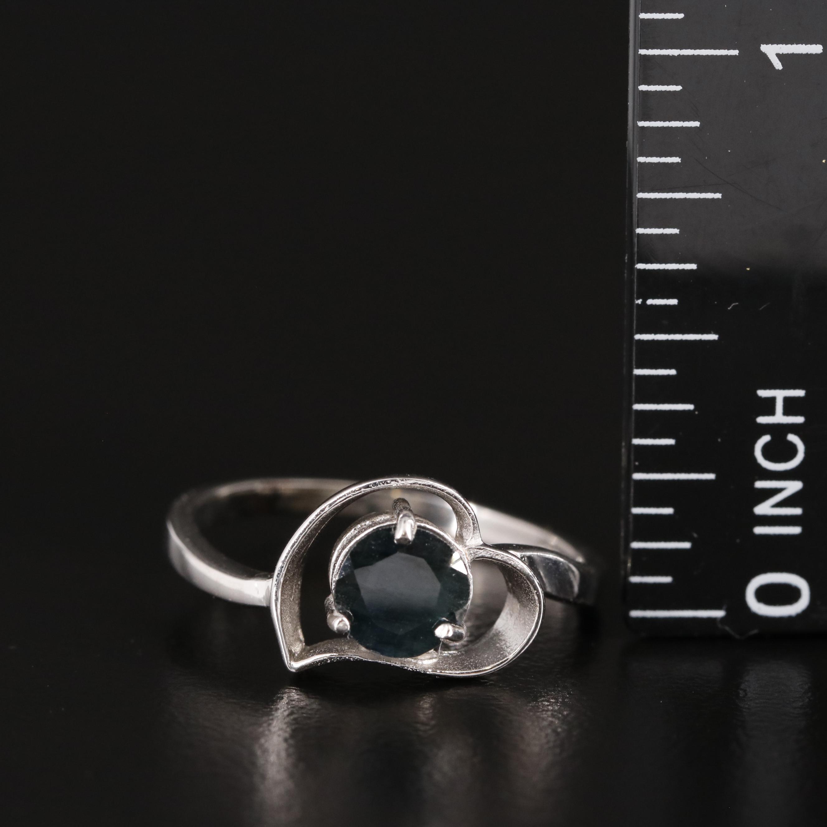Sterling and Sapphire Ring