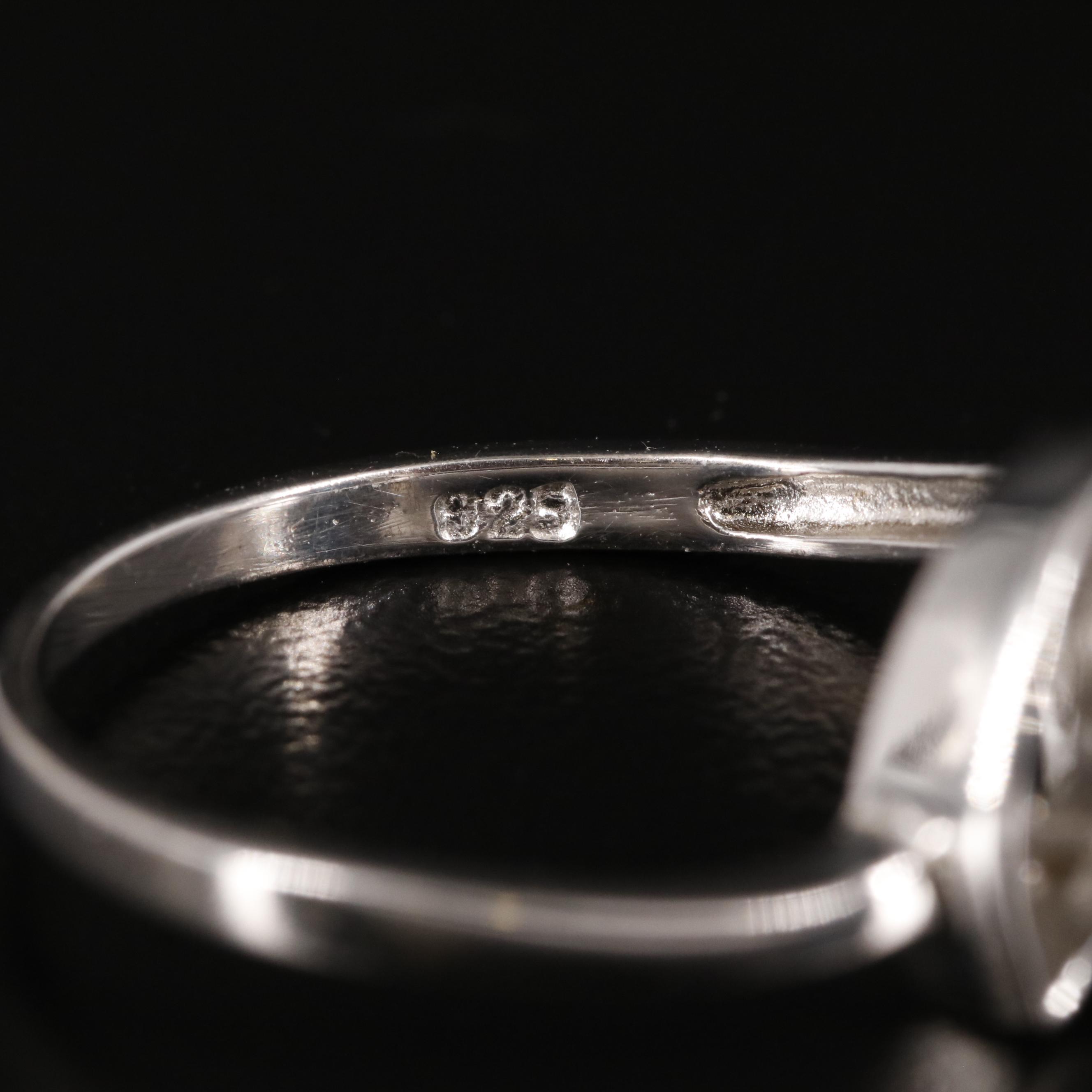 Sterling and Sapphire Ring