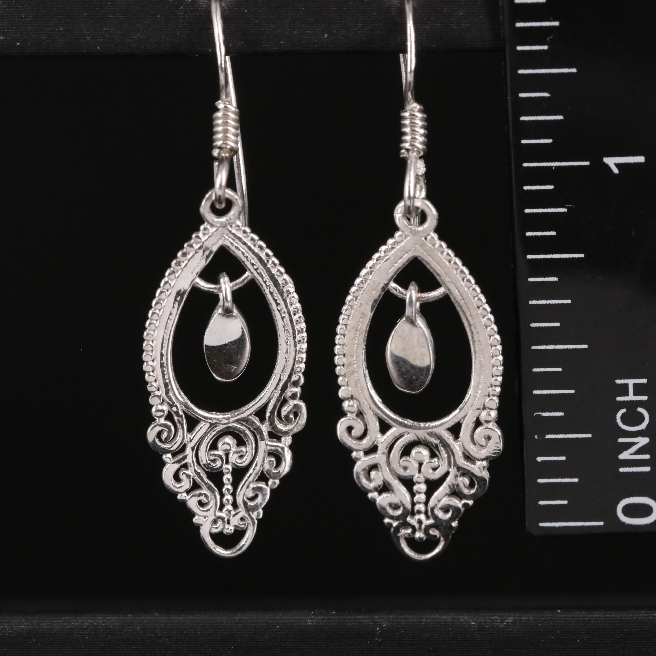 Sterling Drop Earrings