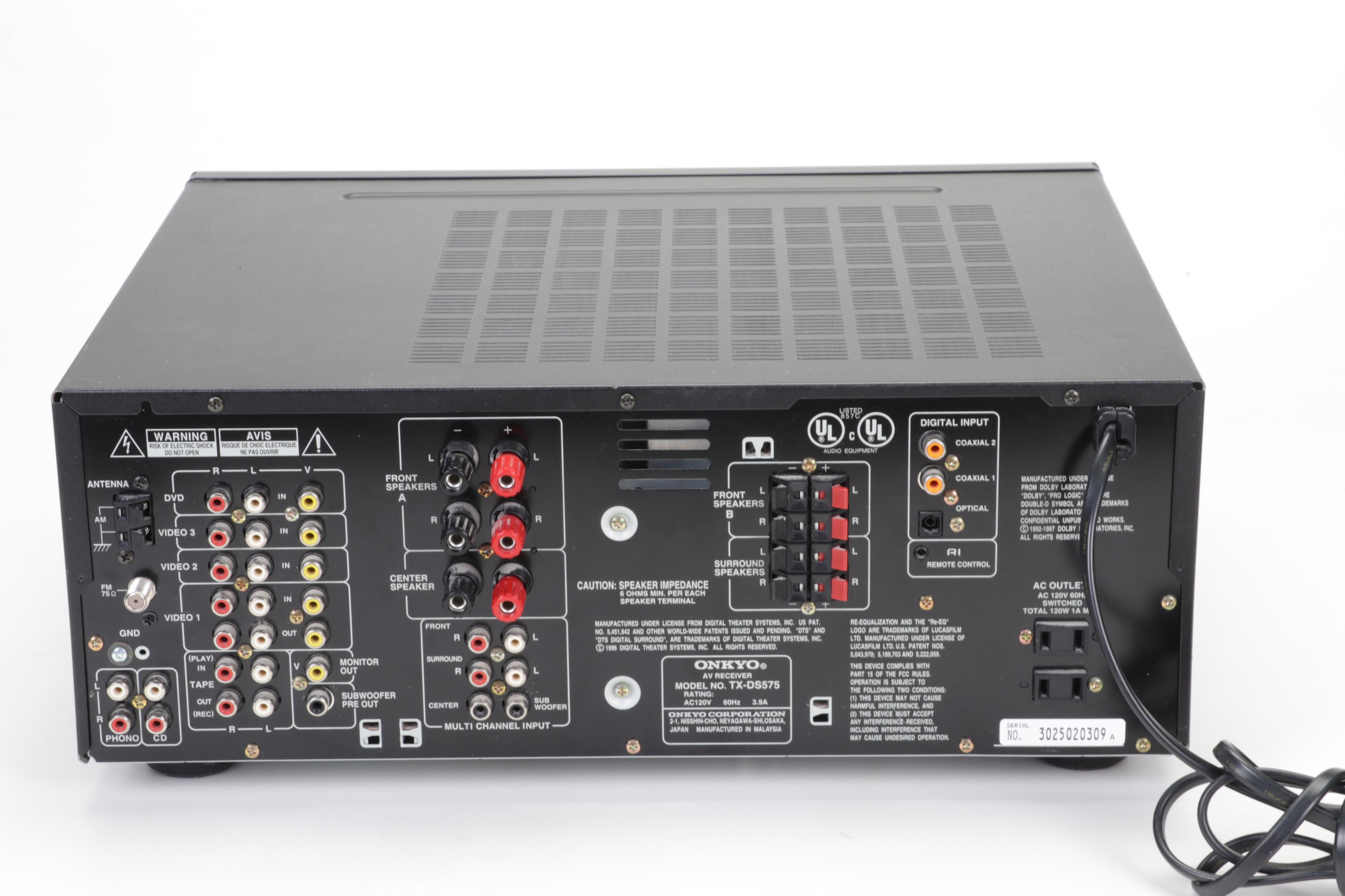 Onkyo AV Receiver and Six-Disc CD Changer