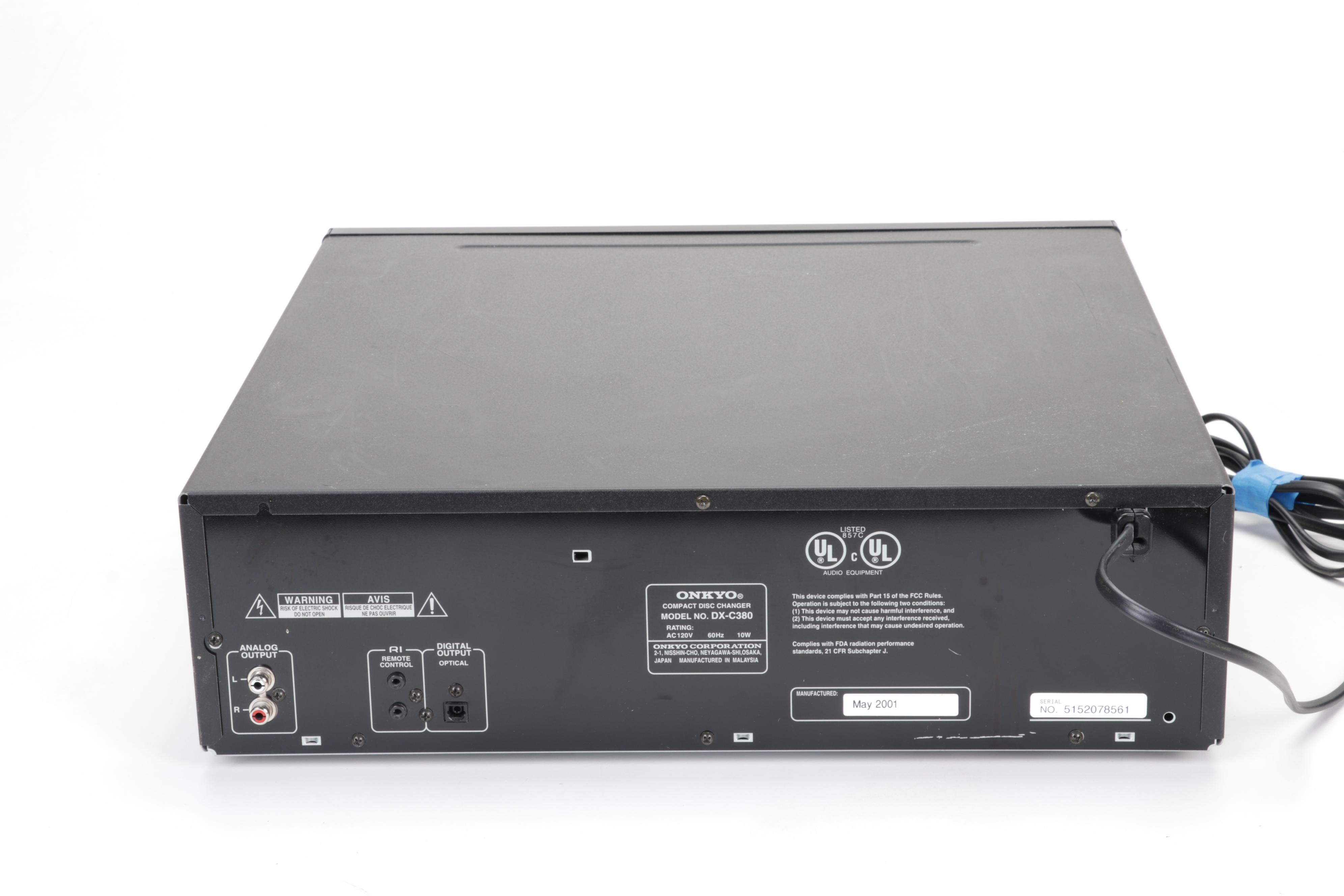 Onkyo AV Receiver and Six-Disc CD Changer