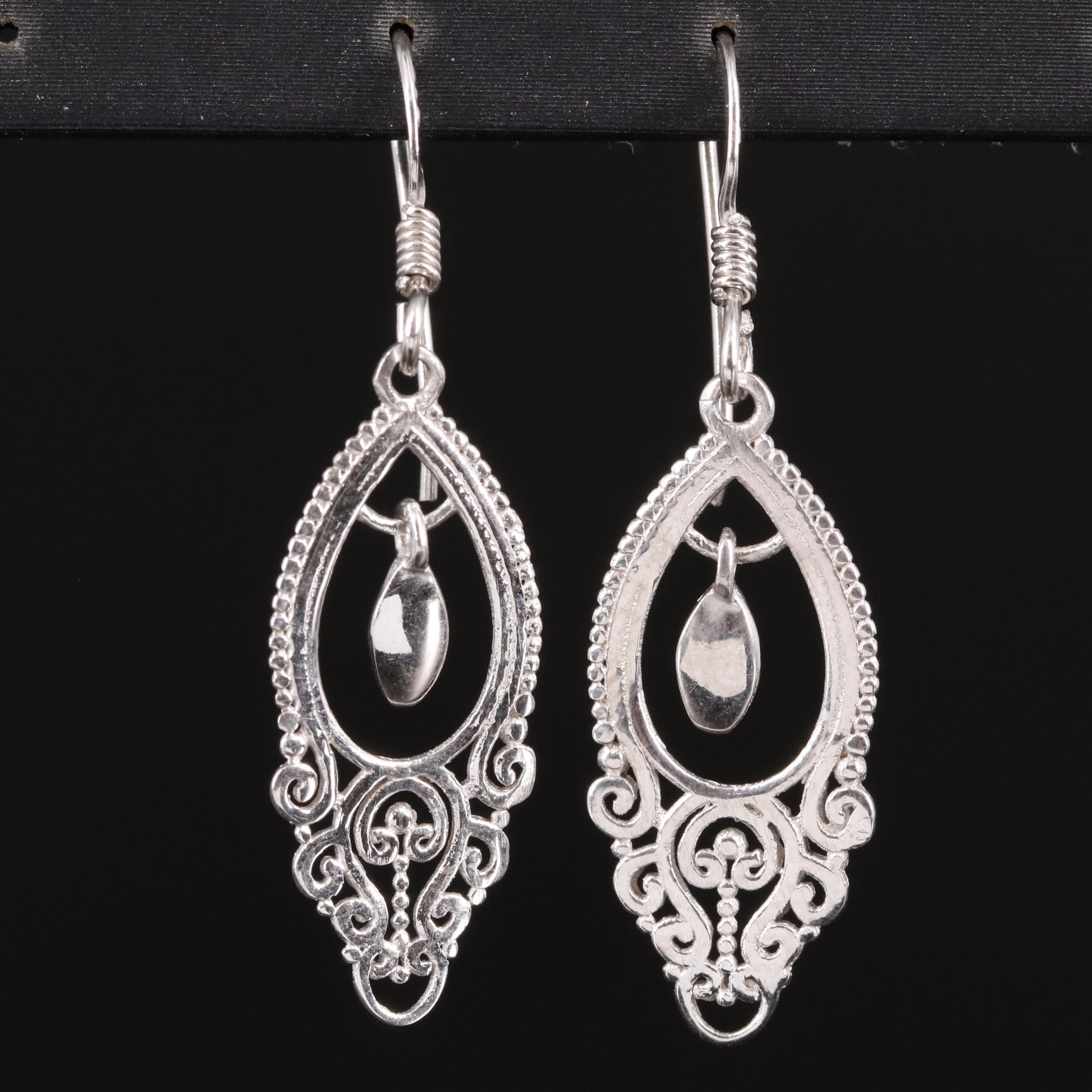 Sterling Drop Earrings