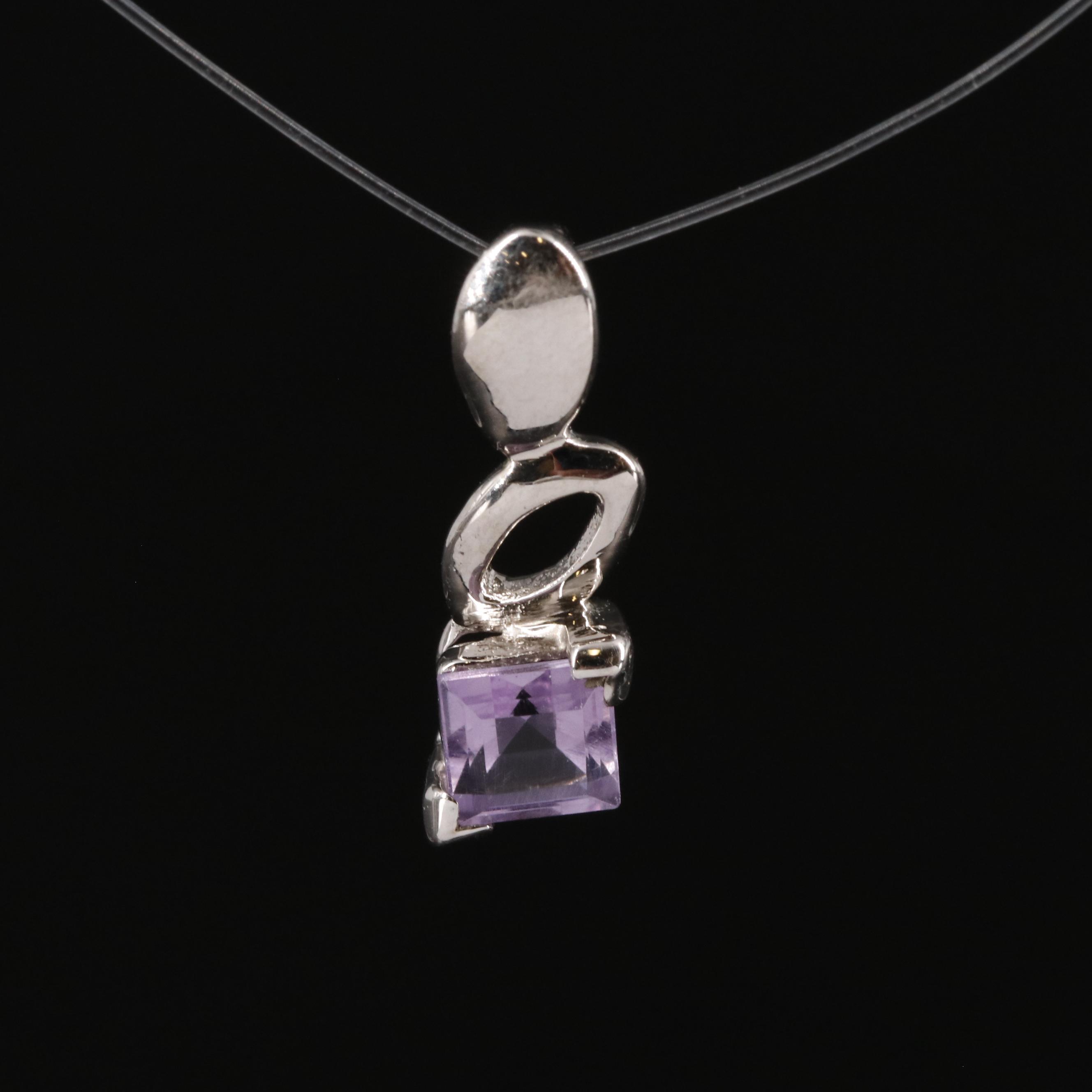 Sterling Amethyst Pendant