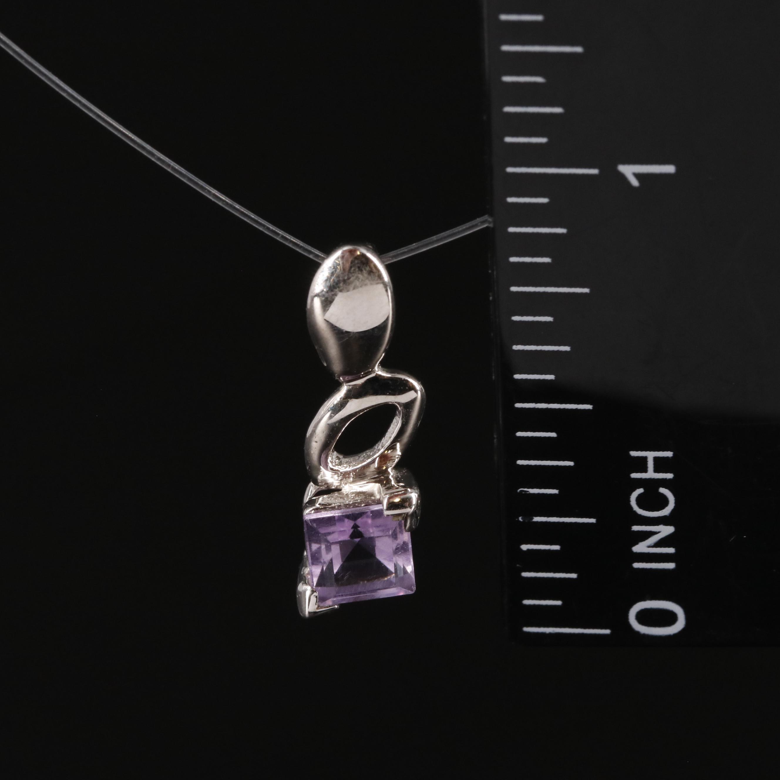 Sterling Amethyst Pendant