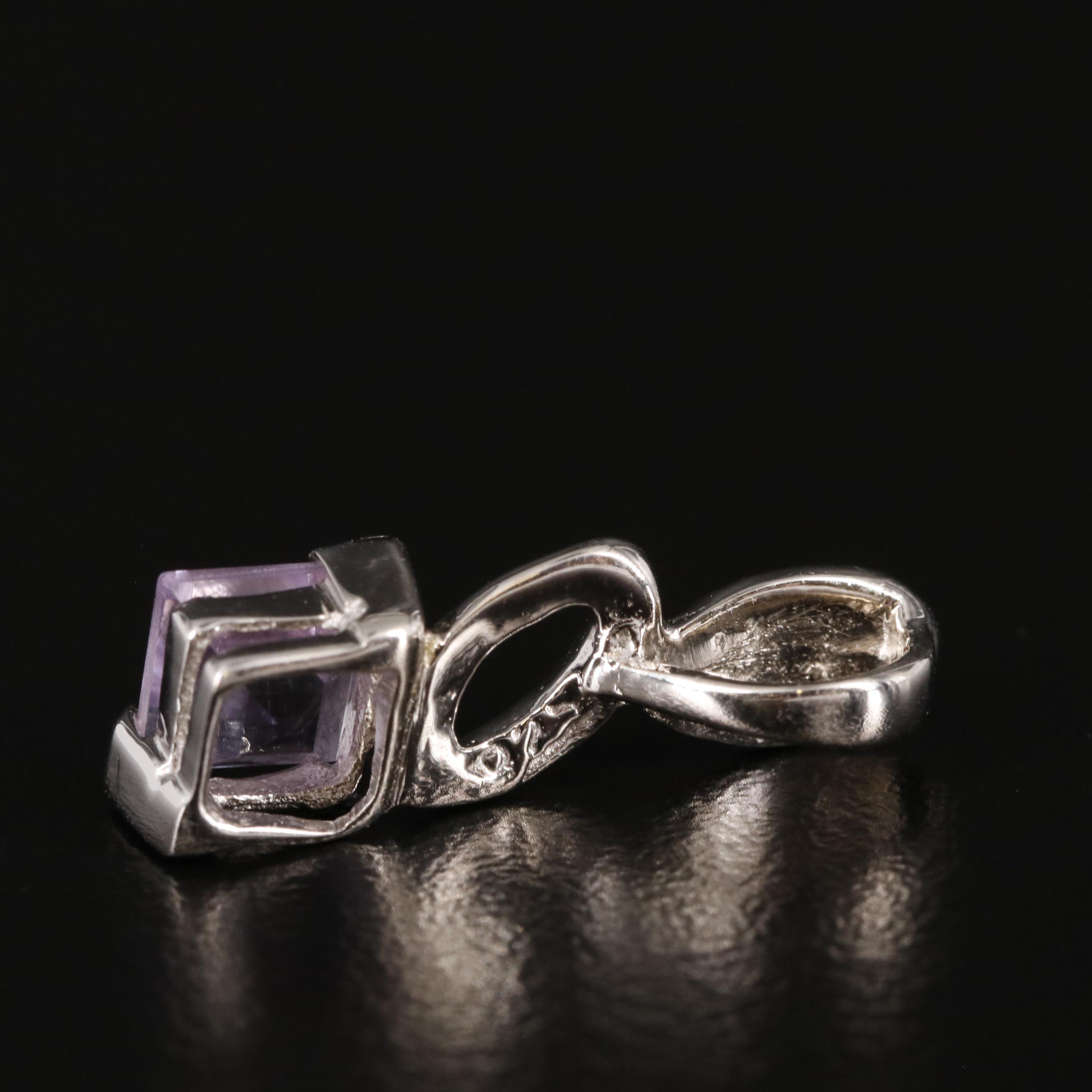 Sterling Amethyst Pendant