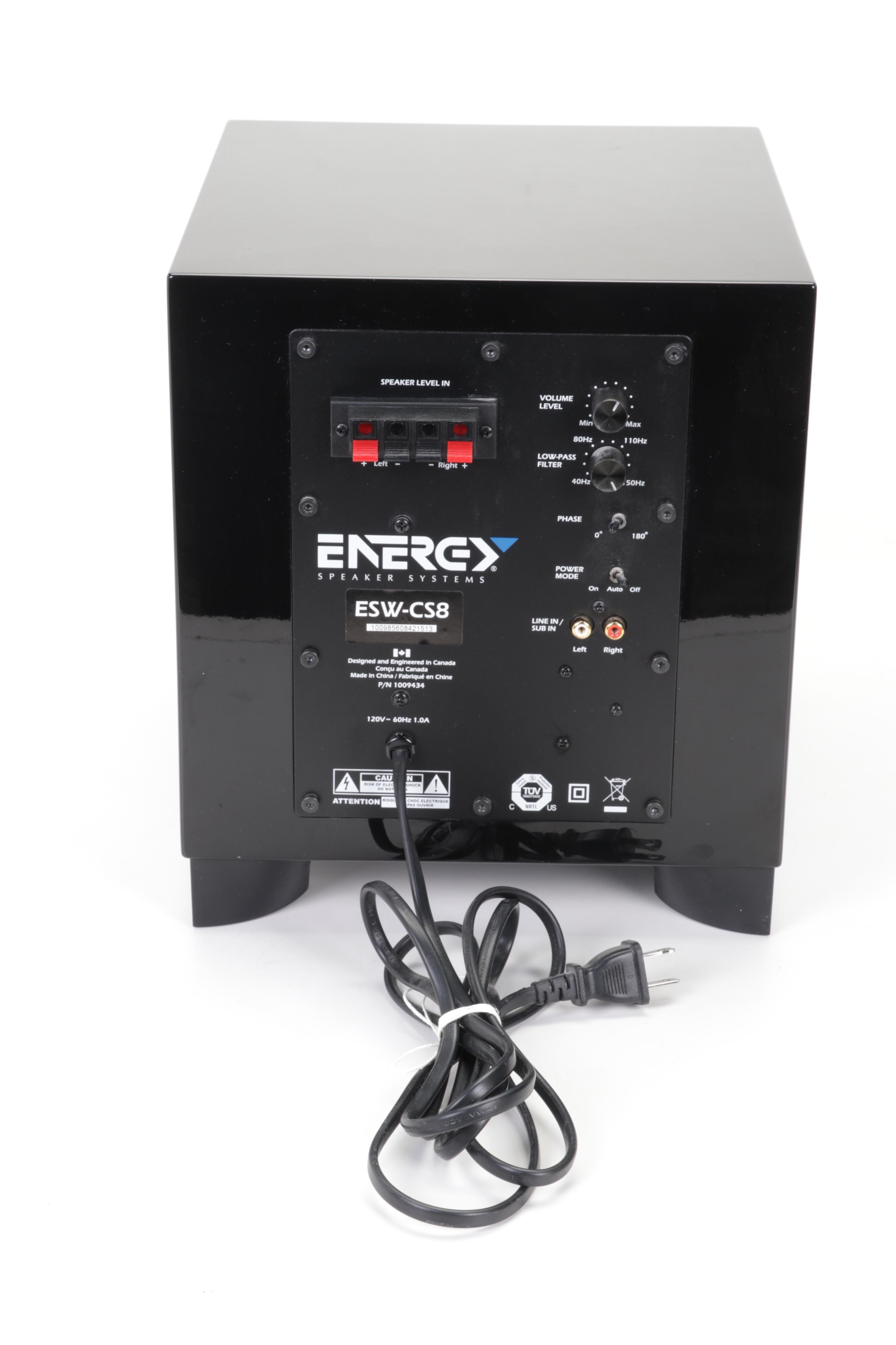 Energy ESW-CS8 Powered Subwoofer