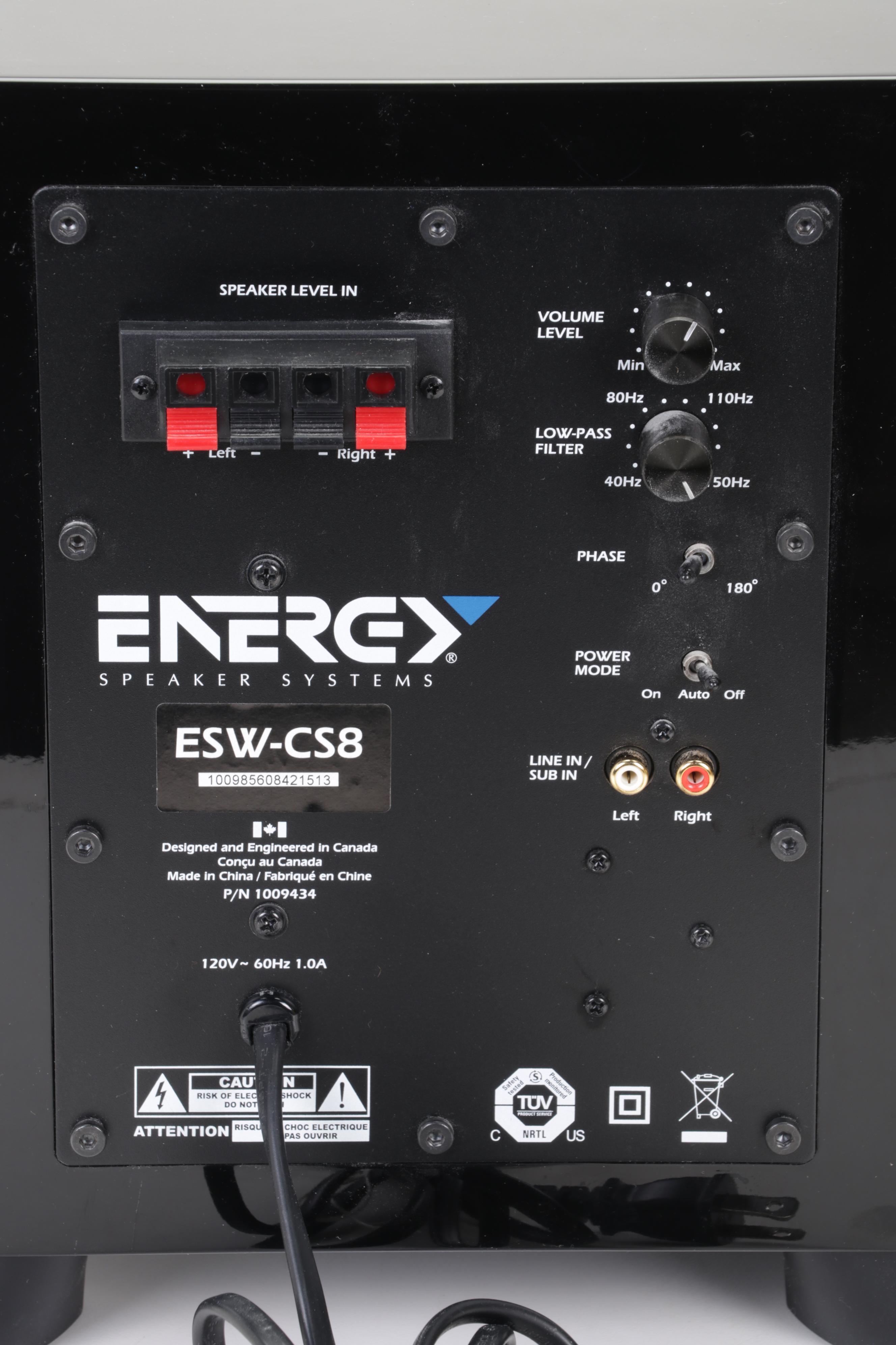 Energy ESW-CS8 Powered Subwoofer