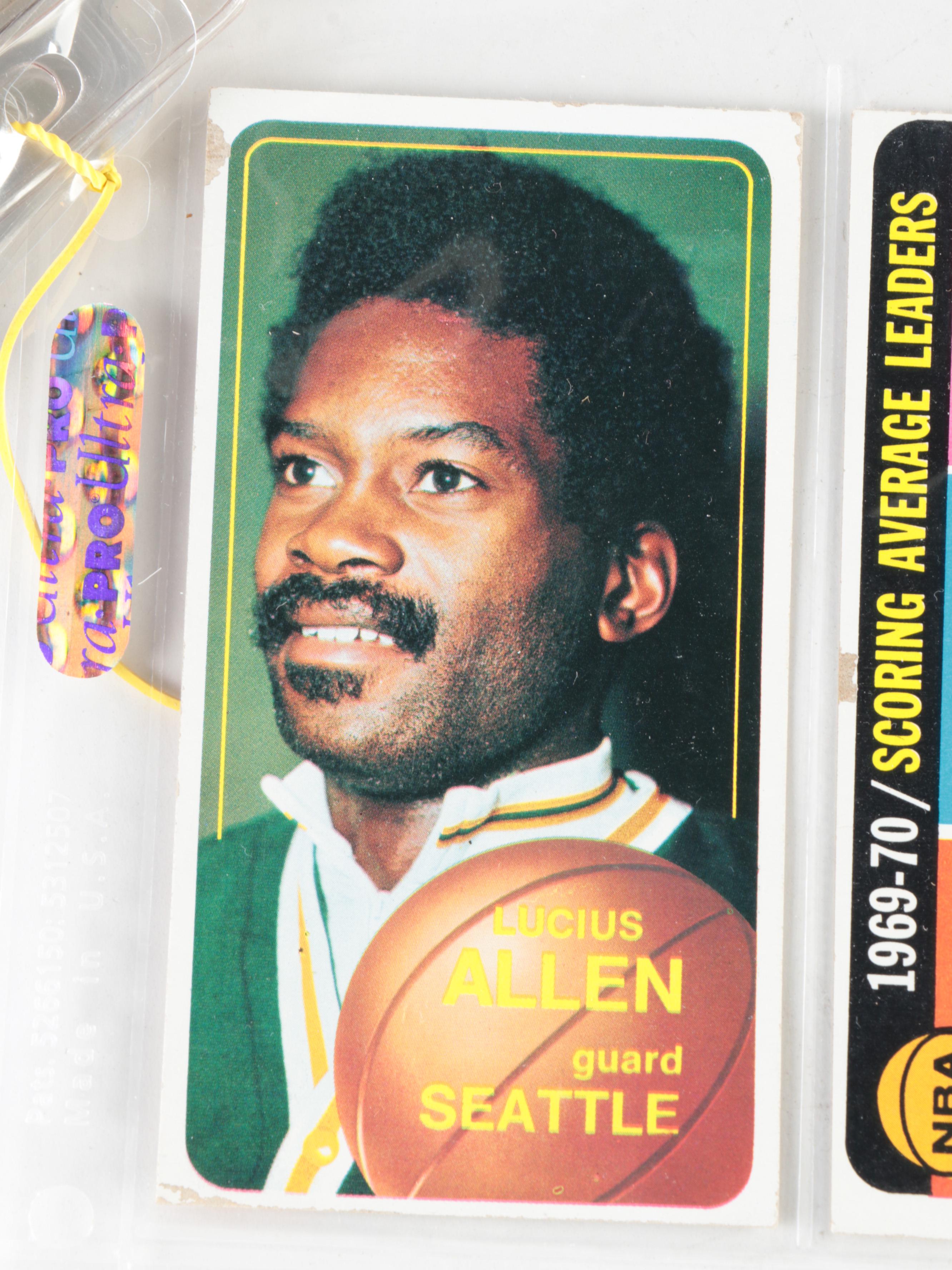 1969 and 1970 Topps Basketball Cards with Alcindor, West, Frazier and More Stars