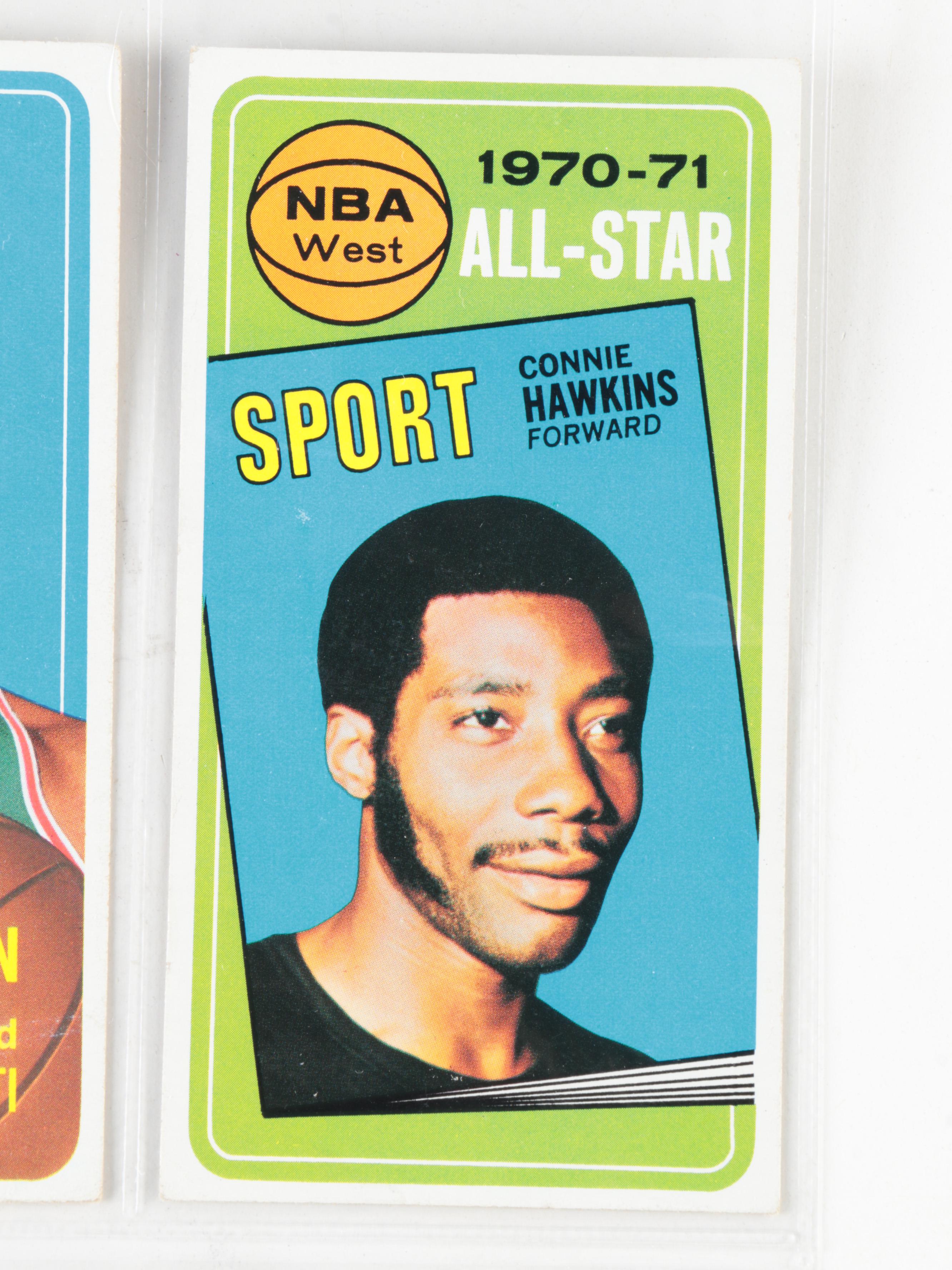 1969 and 1970 Topps Basketball Cards with Alcindor, West, Frazier and More Stars