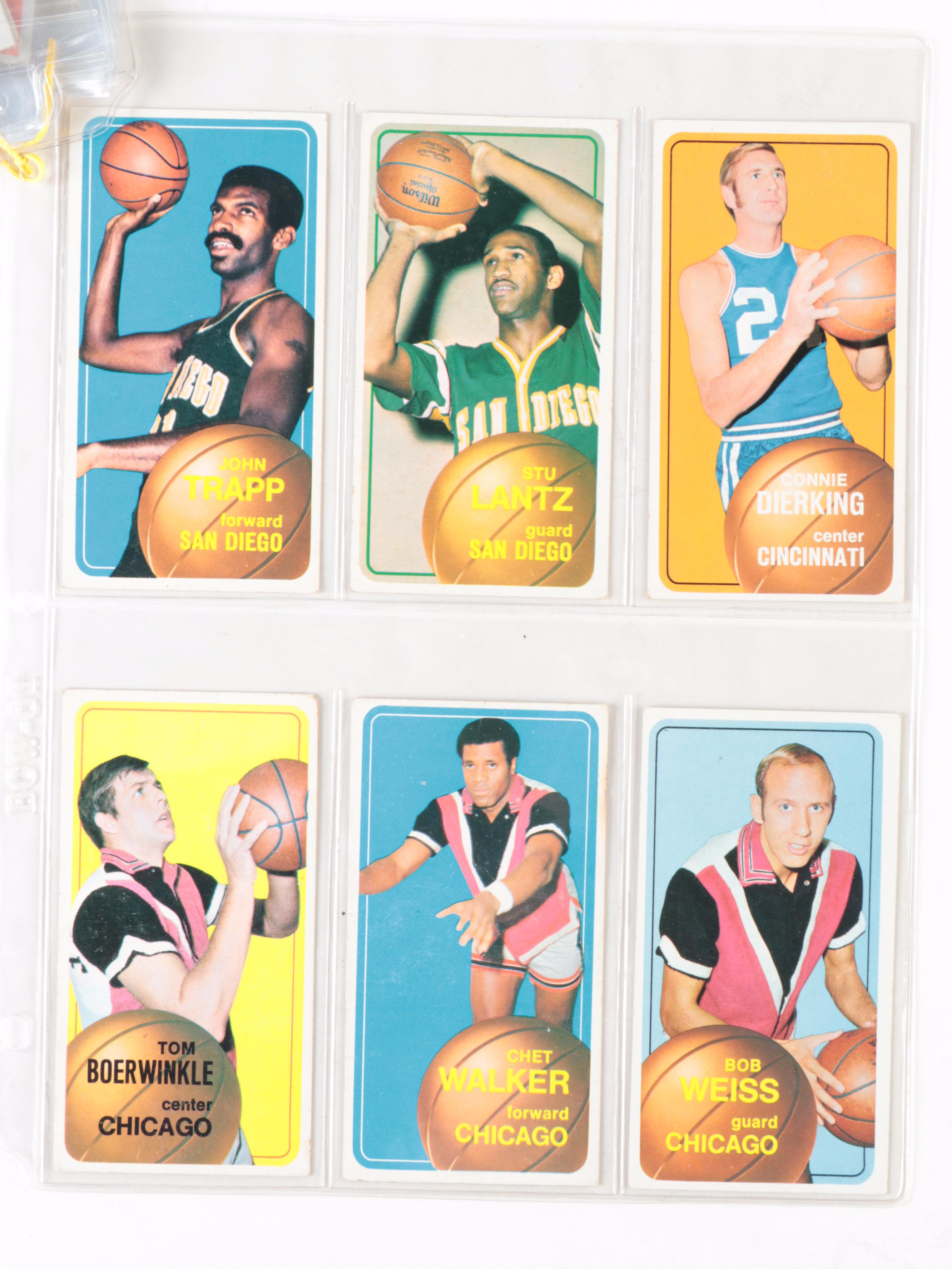 1969 and 1970 Topps Basketball Cards with Alcindor, West, Frazier and More Stars