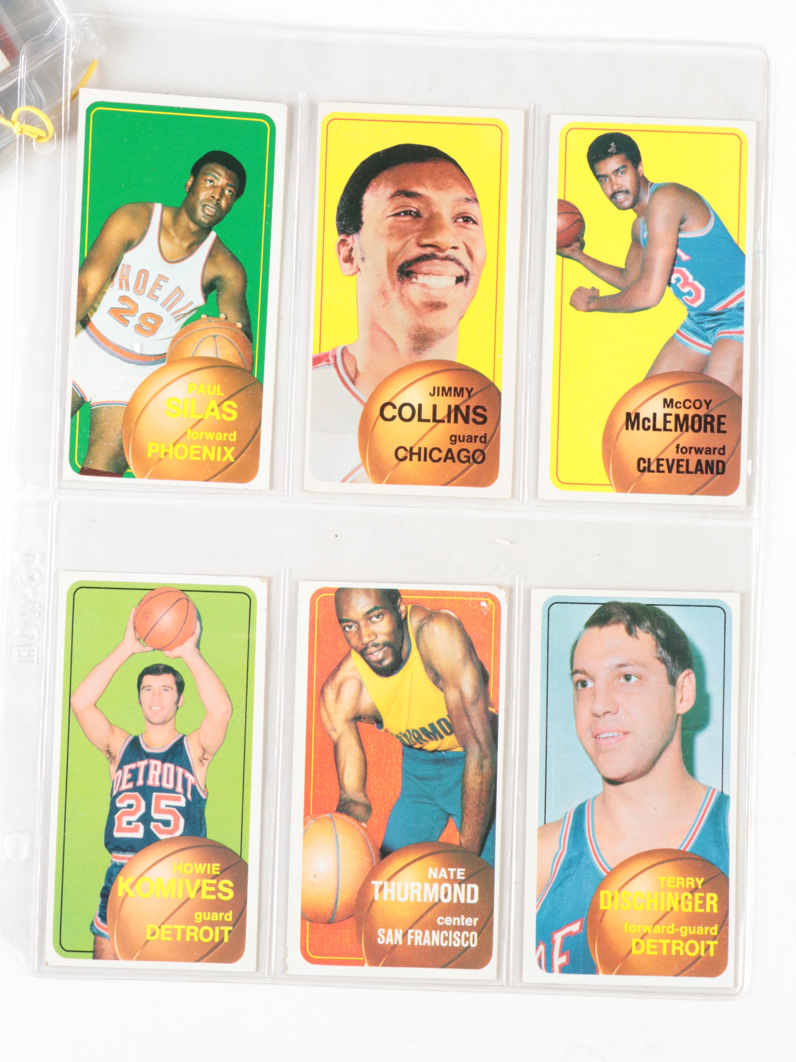 1969 and 1970 Topps Basketball Cards with Alcindor, West, Frazier and More Stars