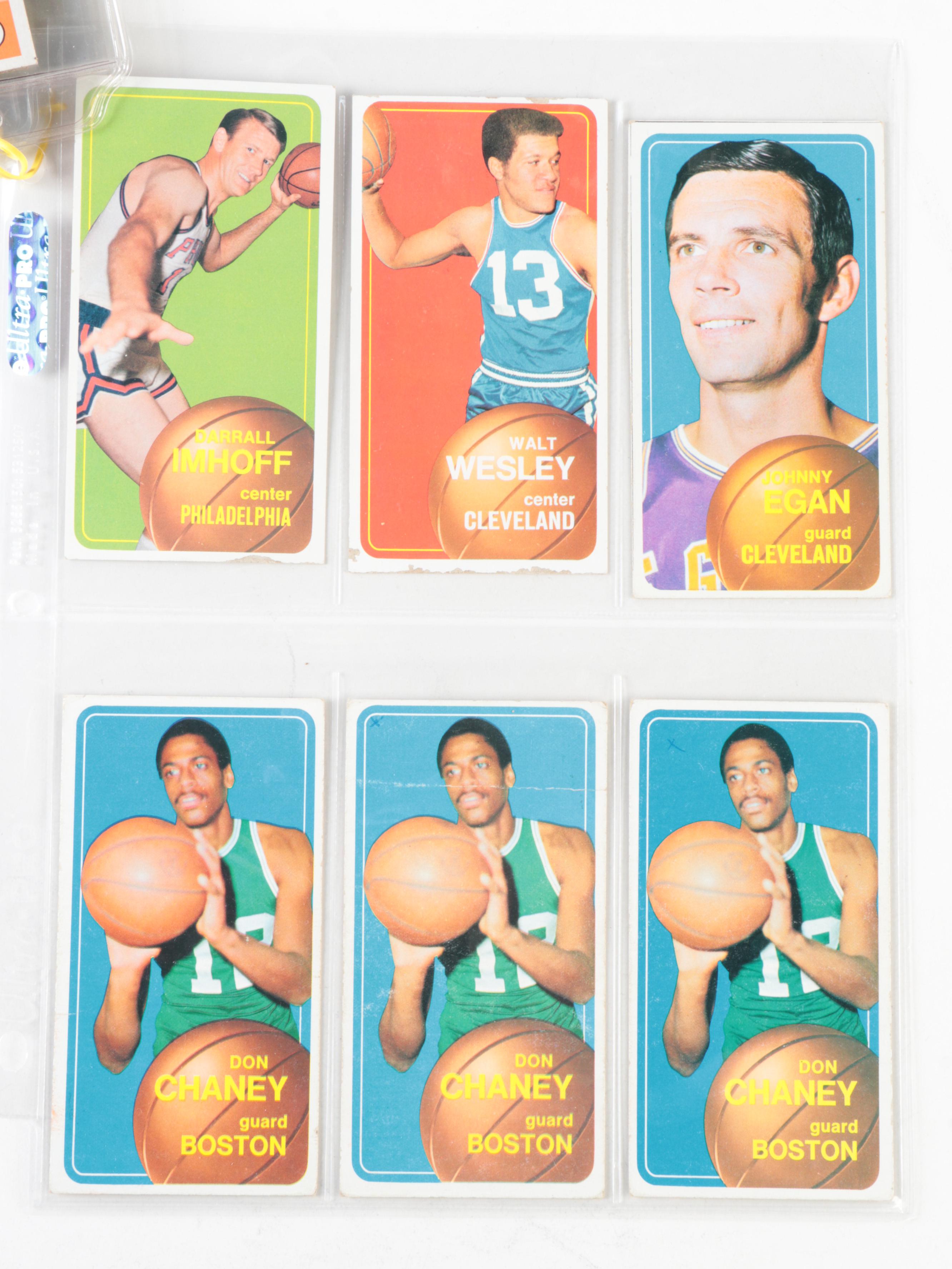 1969 and 1970 Topps Basketball Cards with Alcindor, West, Frazier and More Stars