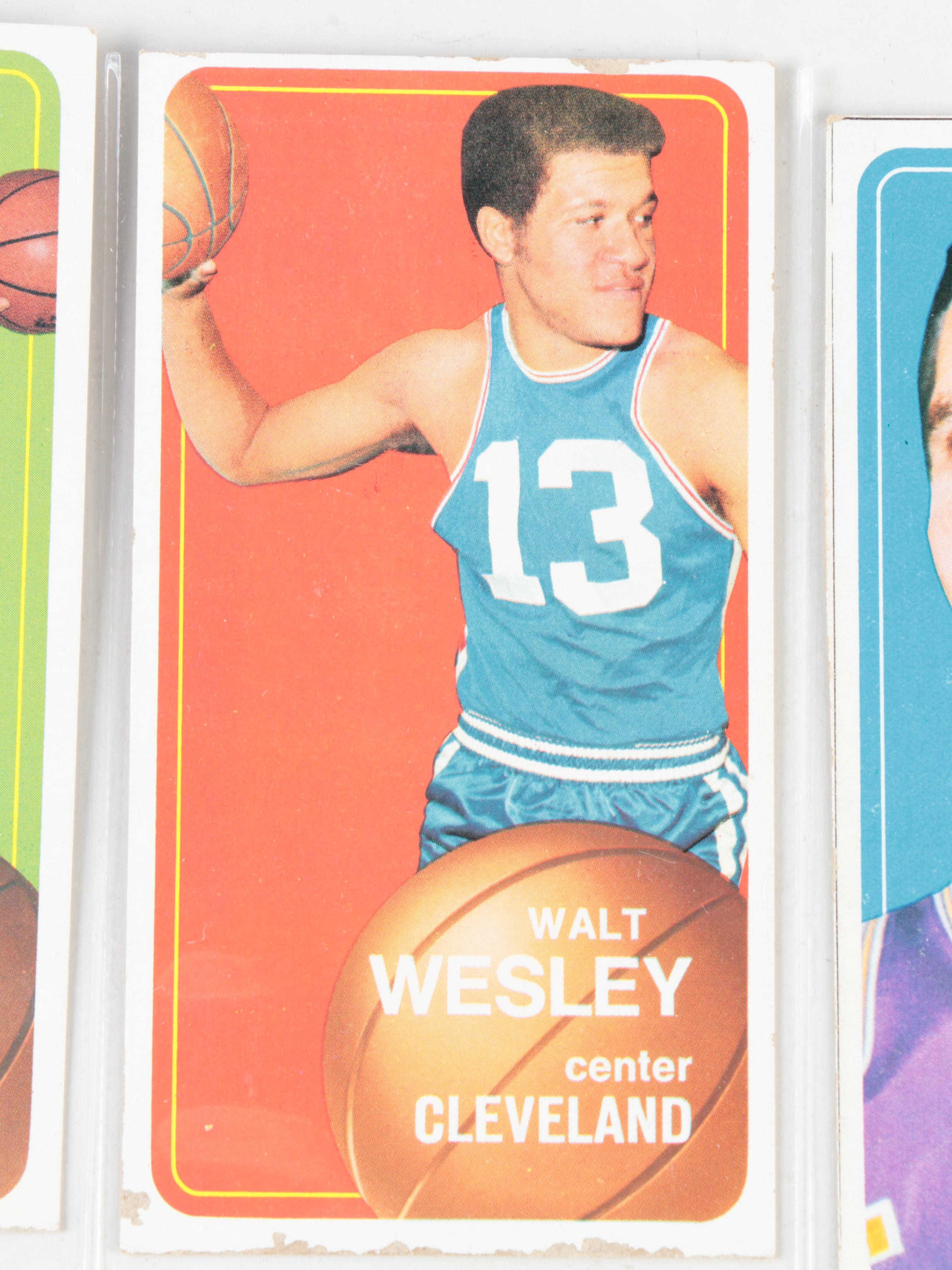 1969 and 1970 Topps Basketball Cards with Alcindor, West, Frazier and More Stars