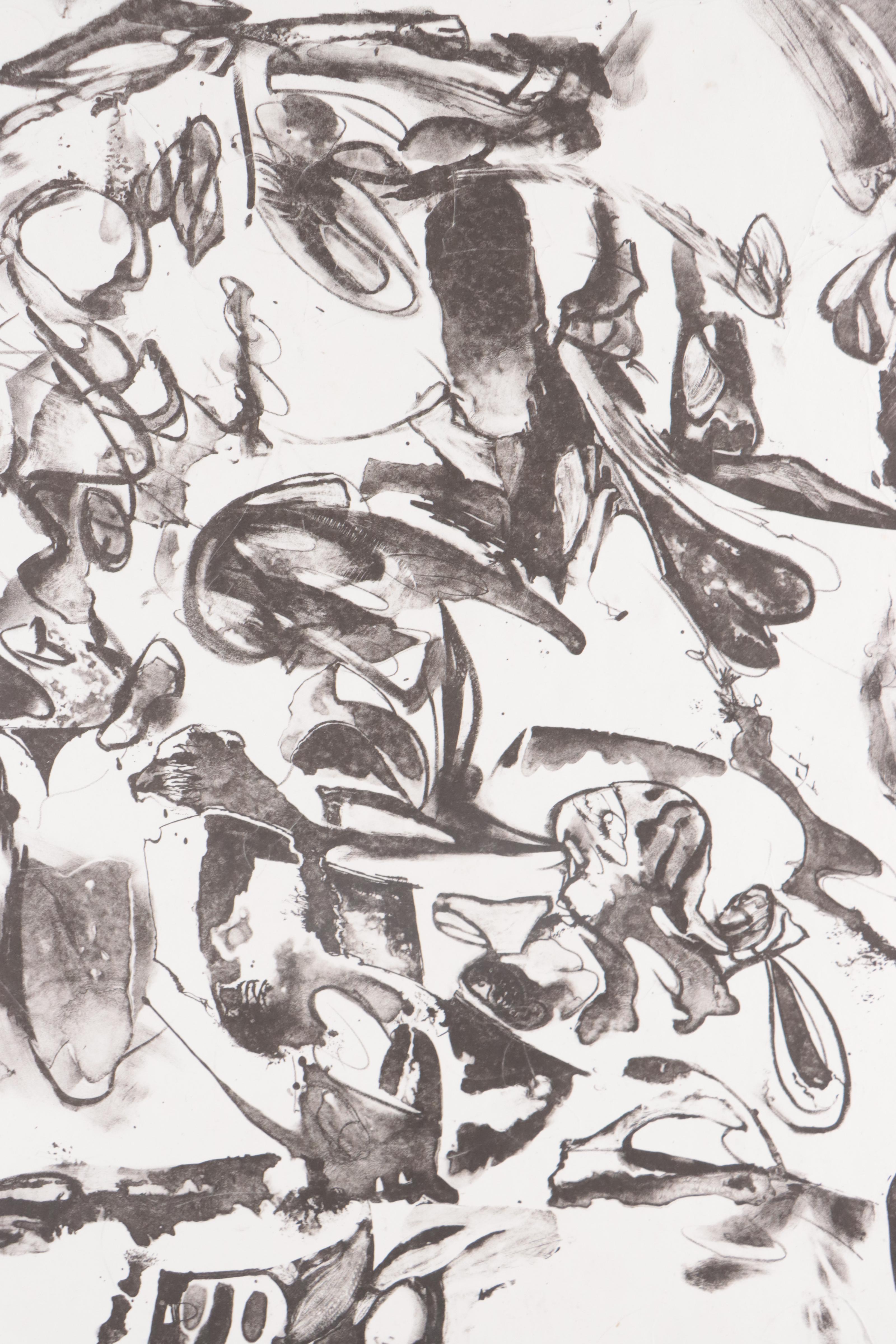 Donald Roberts Mixed Media Painting "Sea Garden Project, July 1st"