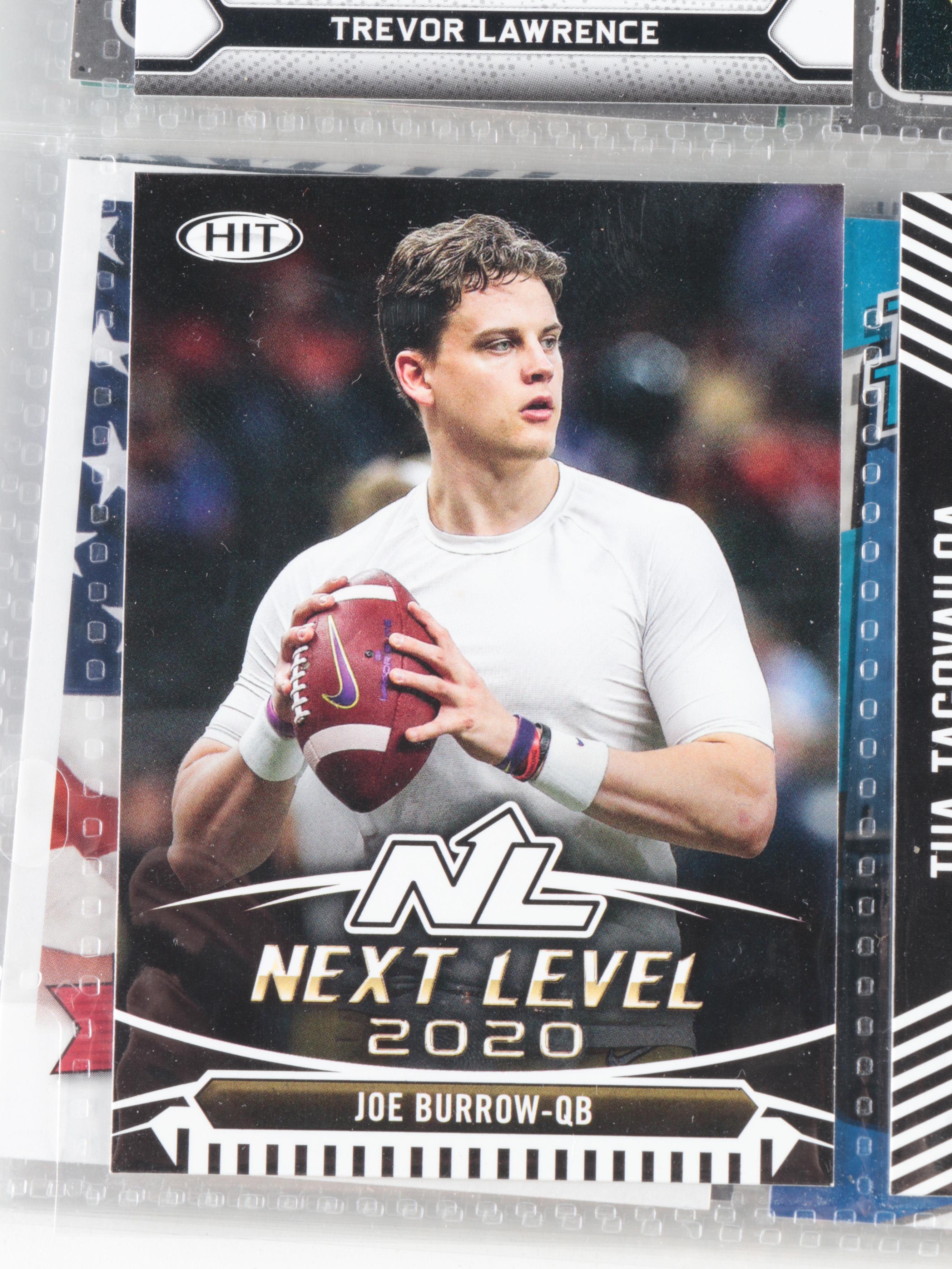 Panini, More Football Rookie Cards with Burrow, Favre, Lawrence, 1990s–2020s