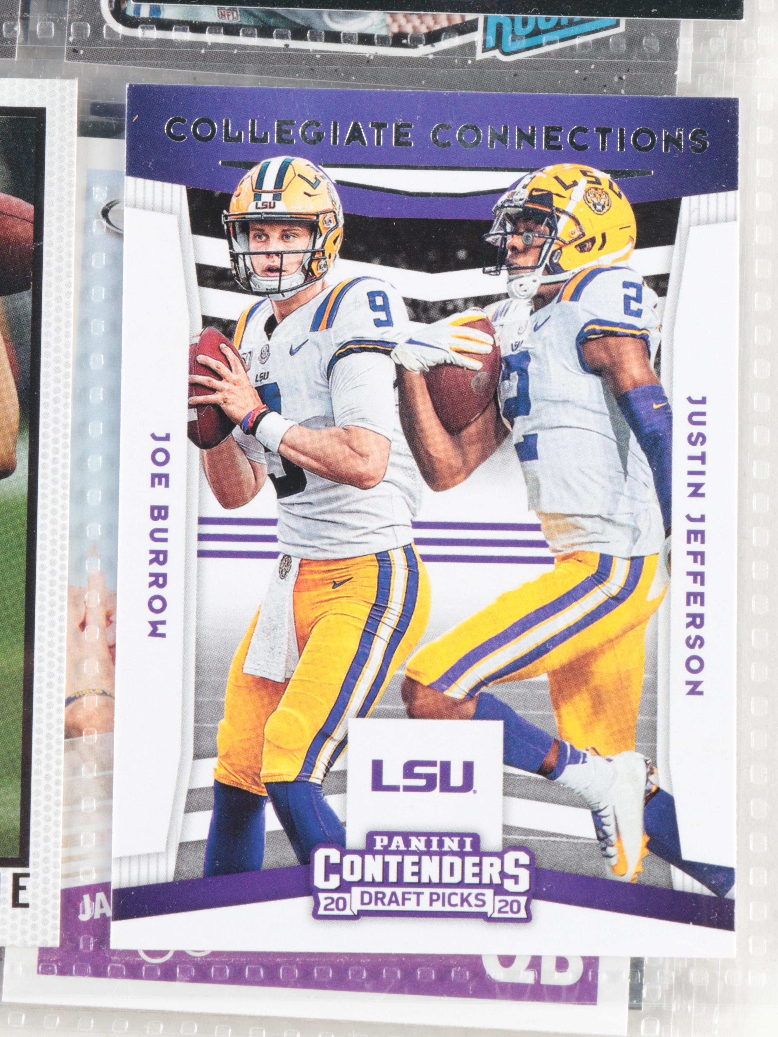 Panini, More Football Rookie Cards with Burrow, Favre, Lawrence, 1990s–2020s