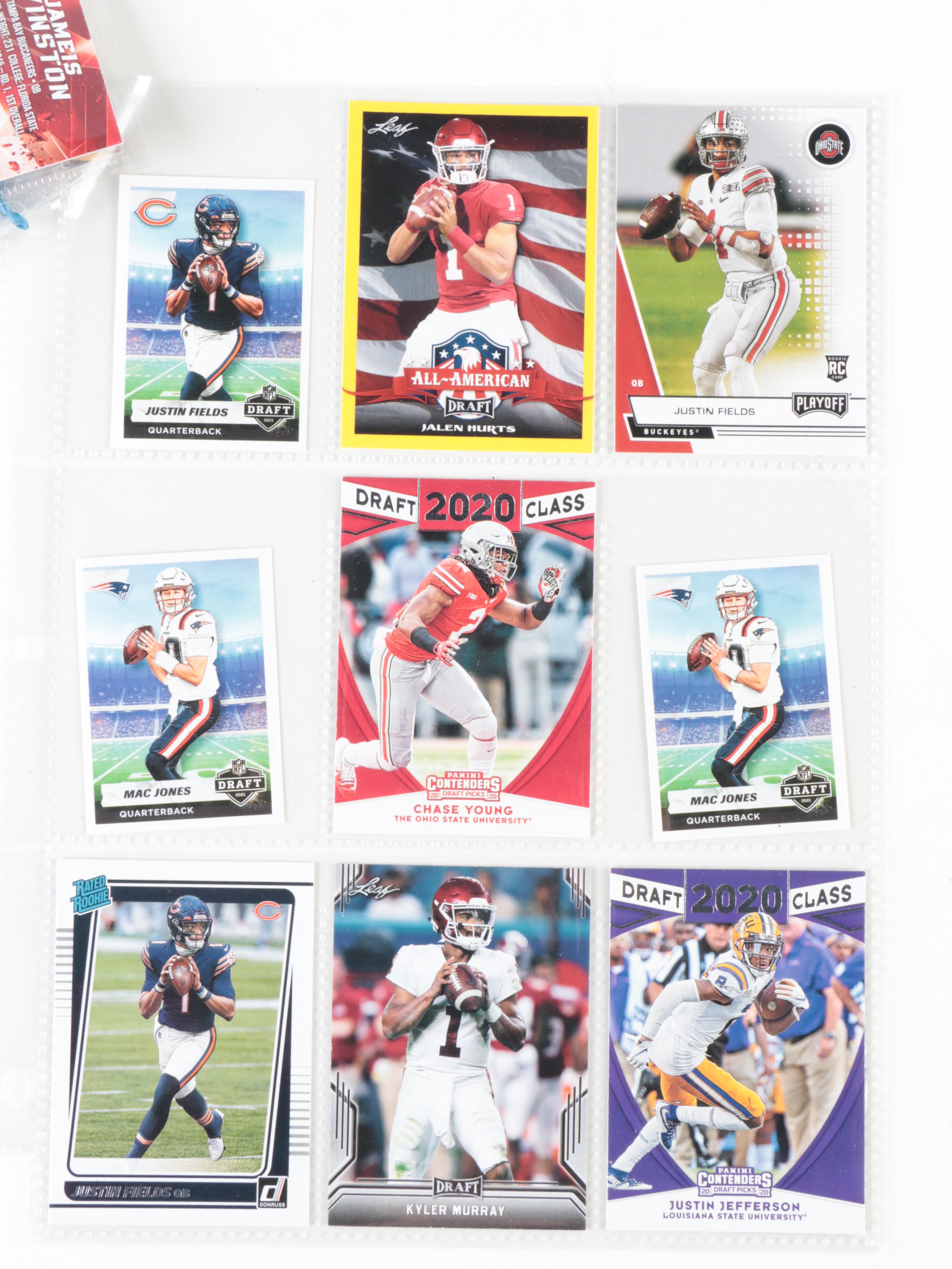 Panini, More Football Rookie Cards with Burrow, Favre, Lawrence, 1990s–2020s