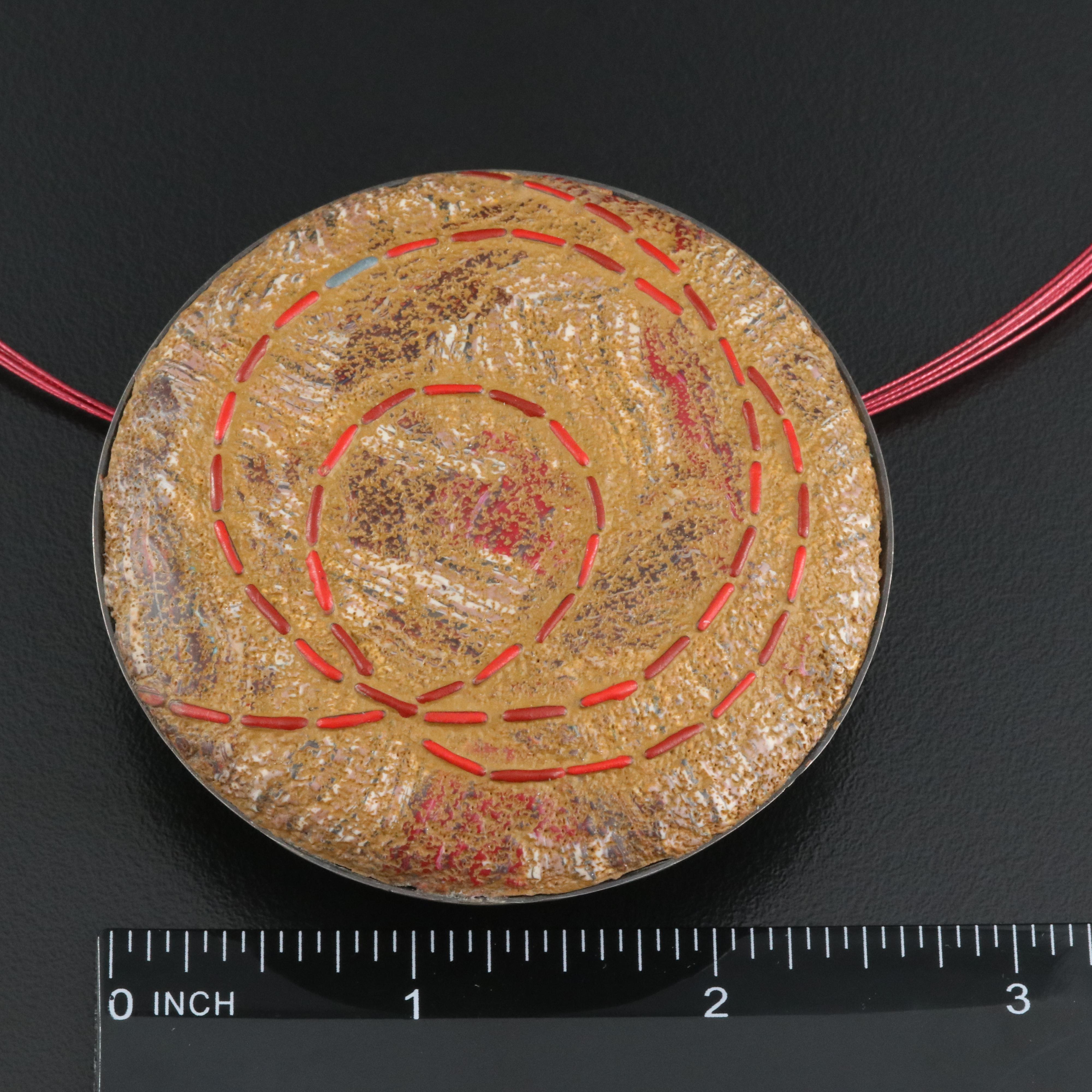 Sterling Polymer Clay Pendant Necklace