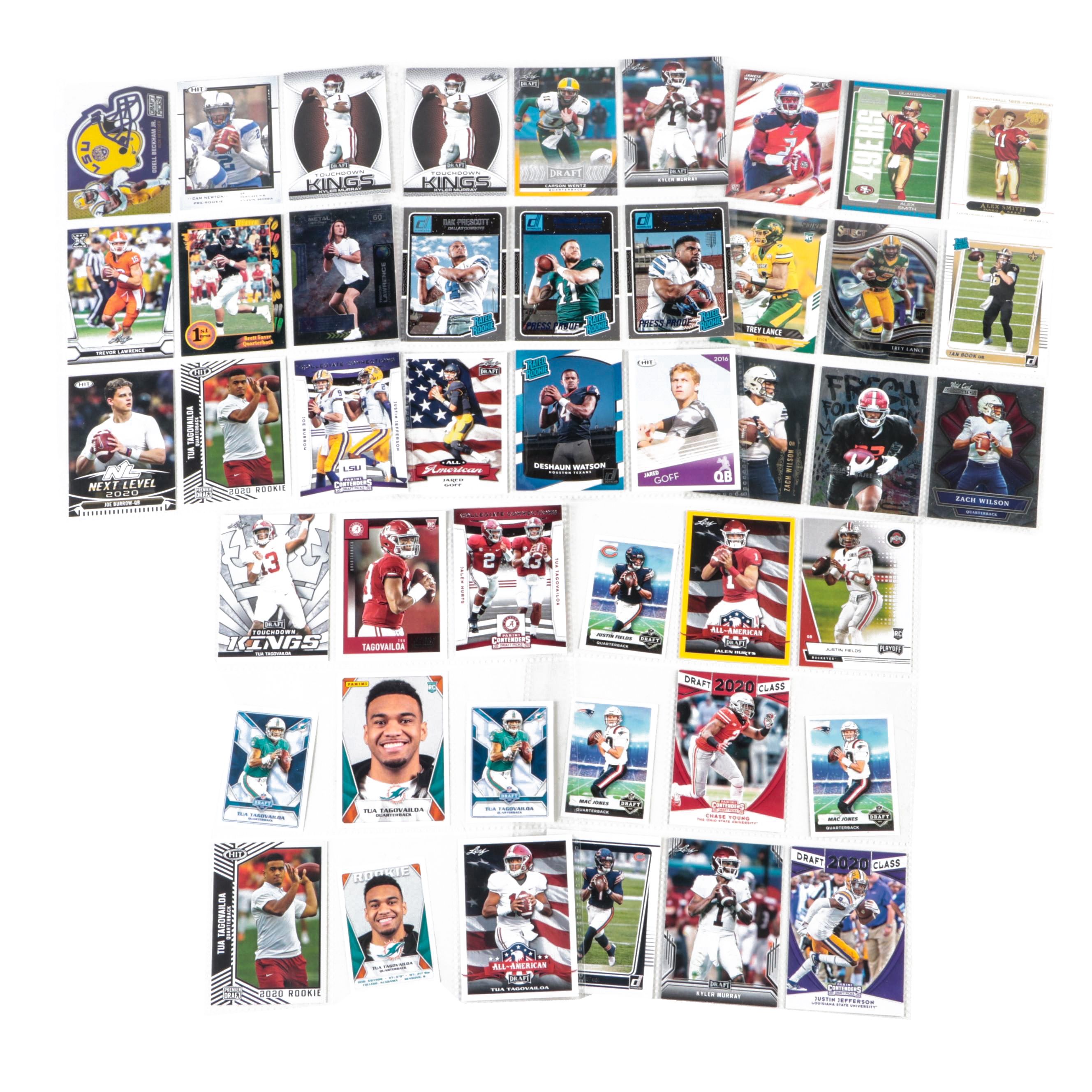 Panini, More Football Rookie Cards with Burrow, Favre, Lawrence, 1990s–2020s